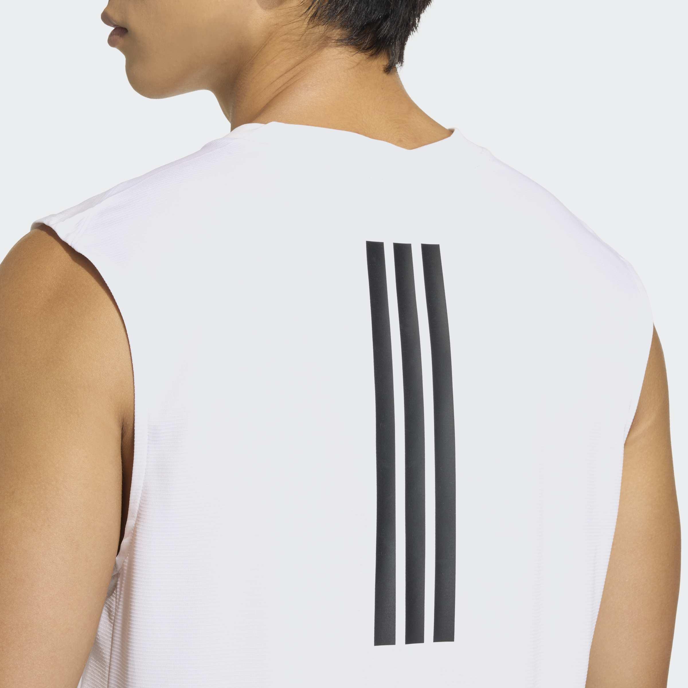 D4T Primelift 3 Stripes Tank Top, White, A701_ONE, large image number 3