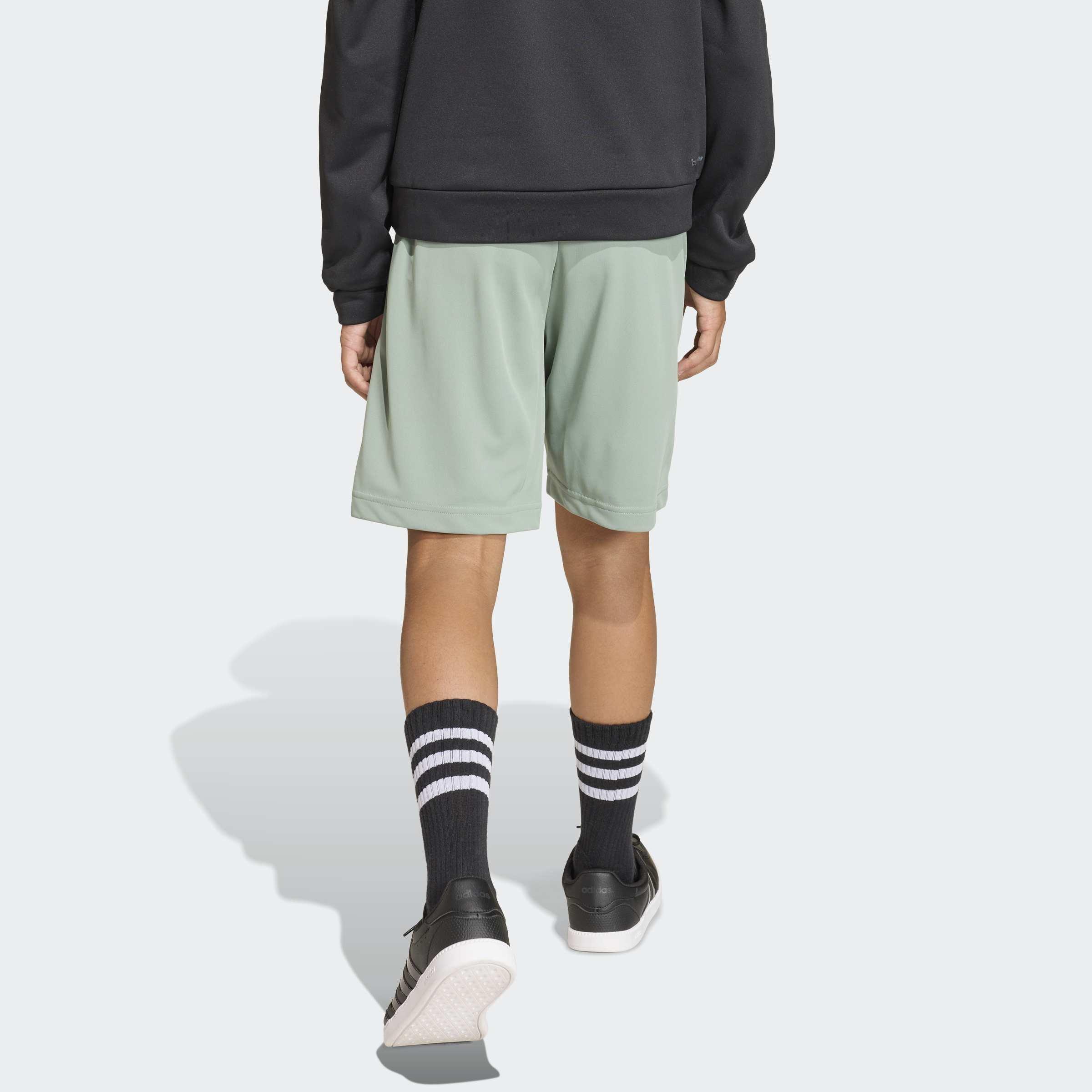 Kids Unisex Adidas Minecraft Training Short, Green, A701_ONE, large image number 2