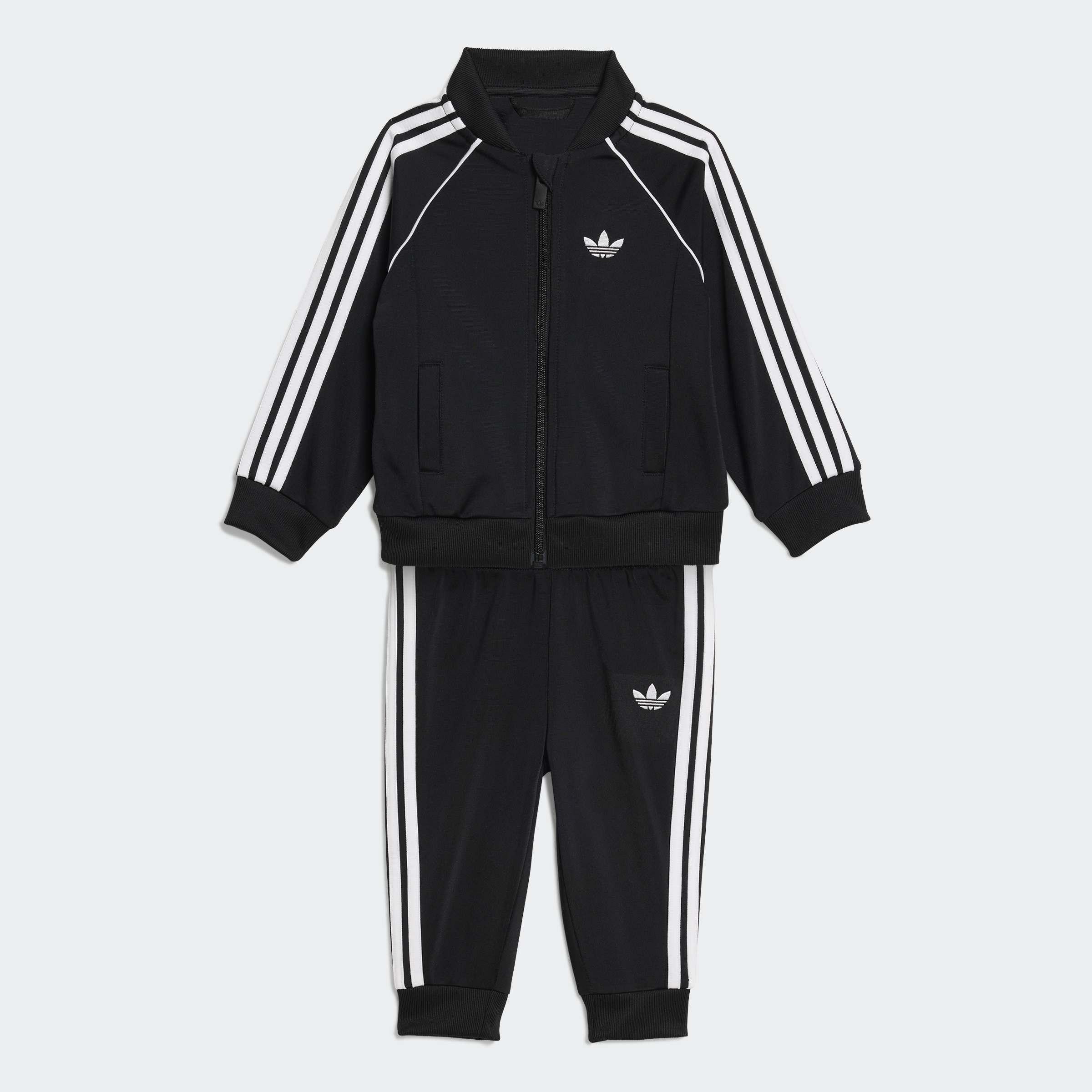 Kids Unisex SST Tracksuit, Black, A701_ONE, medium