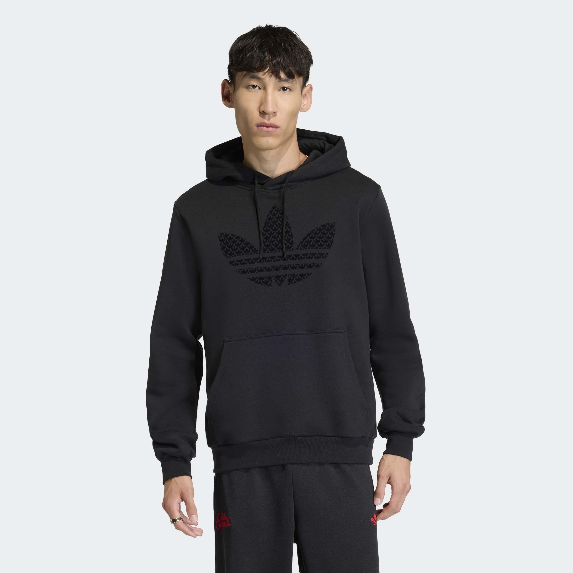Monogram Infill Hoodie, Black, A701_ONE, large image number 4