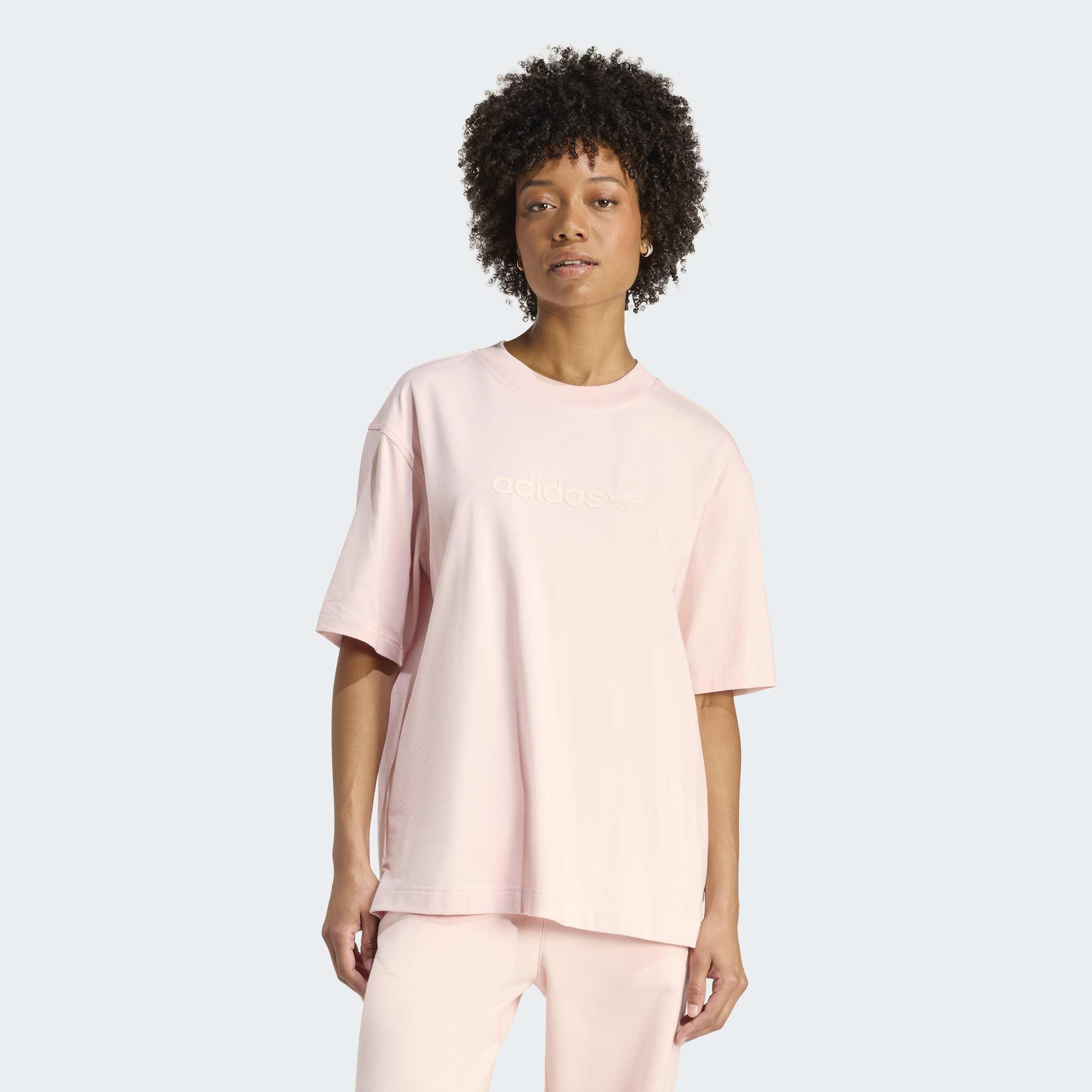 Essentials Linear T-Shirt Oversized, Pink, A701_ONE, large image number 4