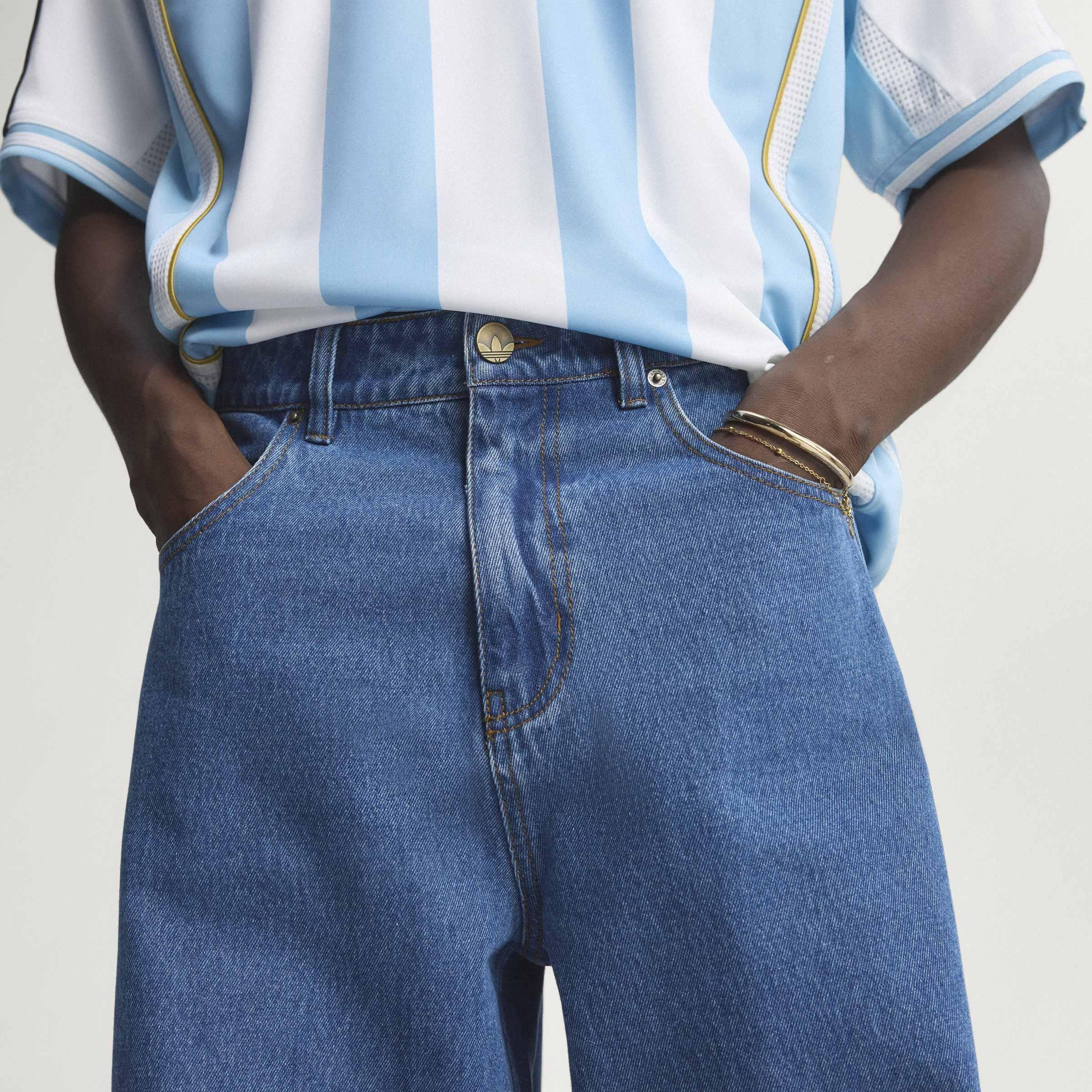 Firebird Adicolor Denim Pants, Blue, A701_ONE, large image number 4