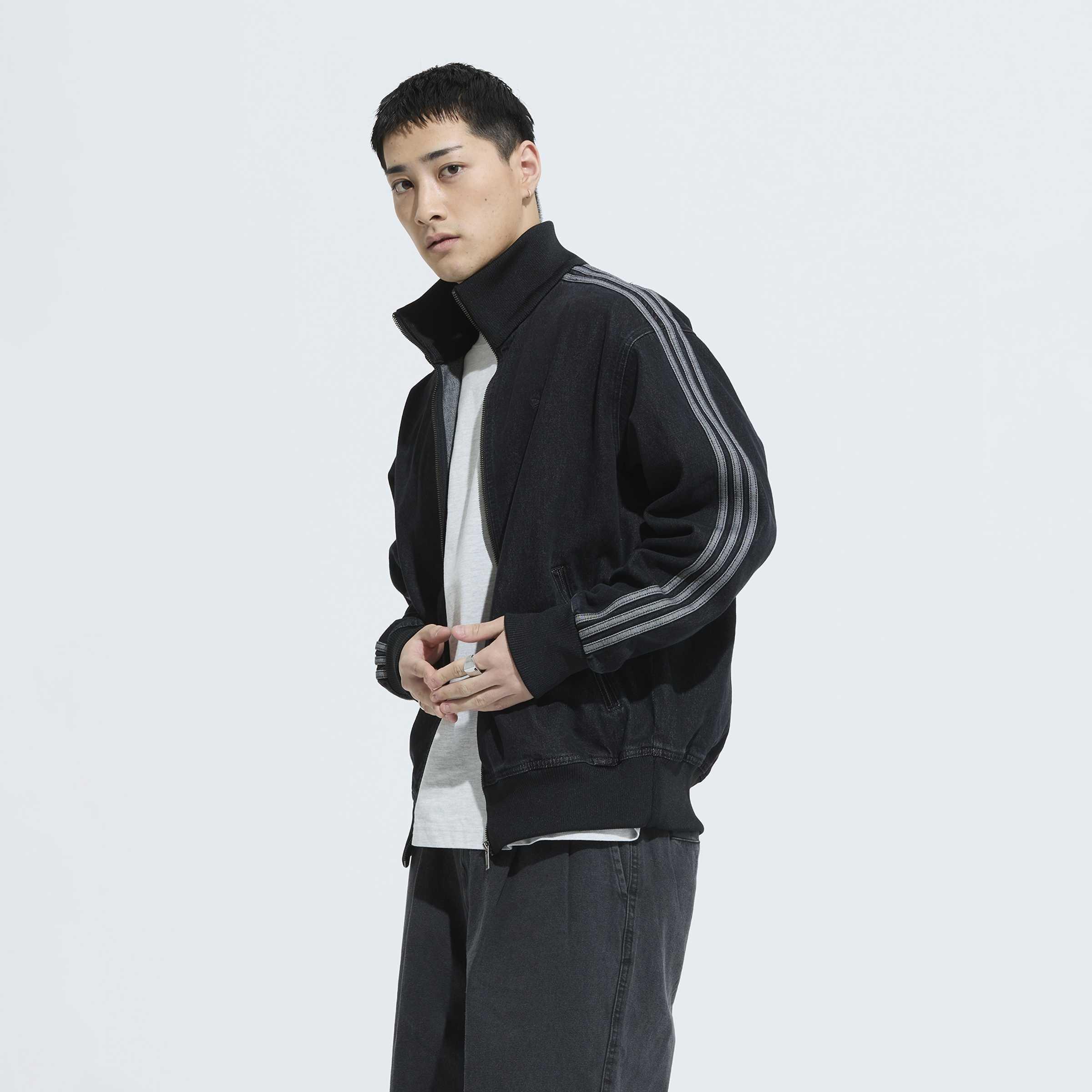 Adicolor Denim Firebird Track Top, Black, A701_ONE, large image number 4