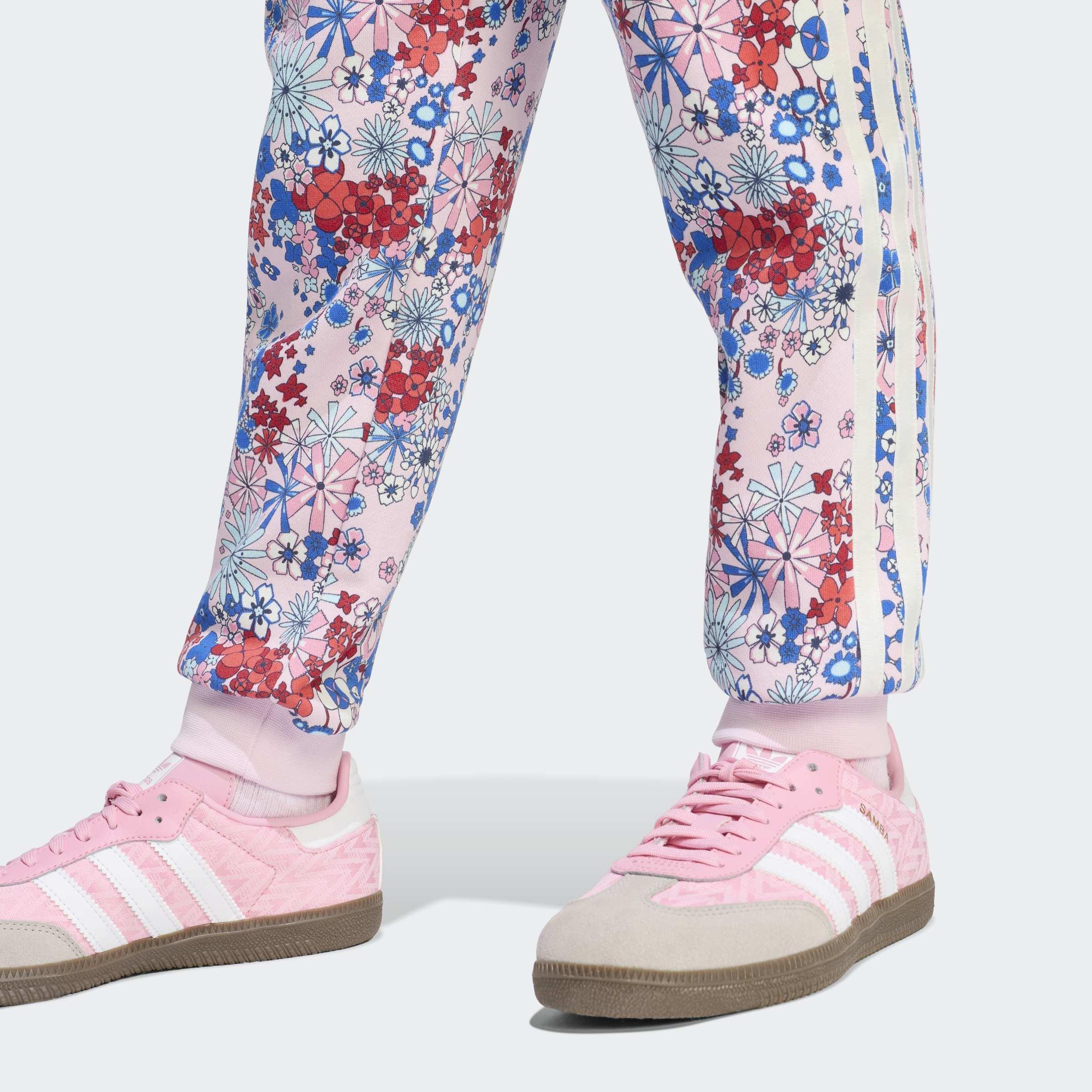 Kids Adidas Originals X Liberty London Crew Set, Pink, A701_ONE, medium