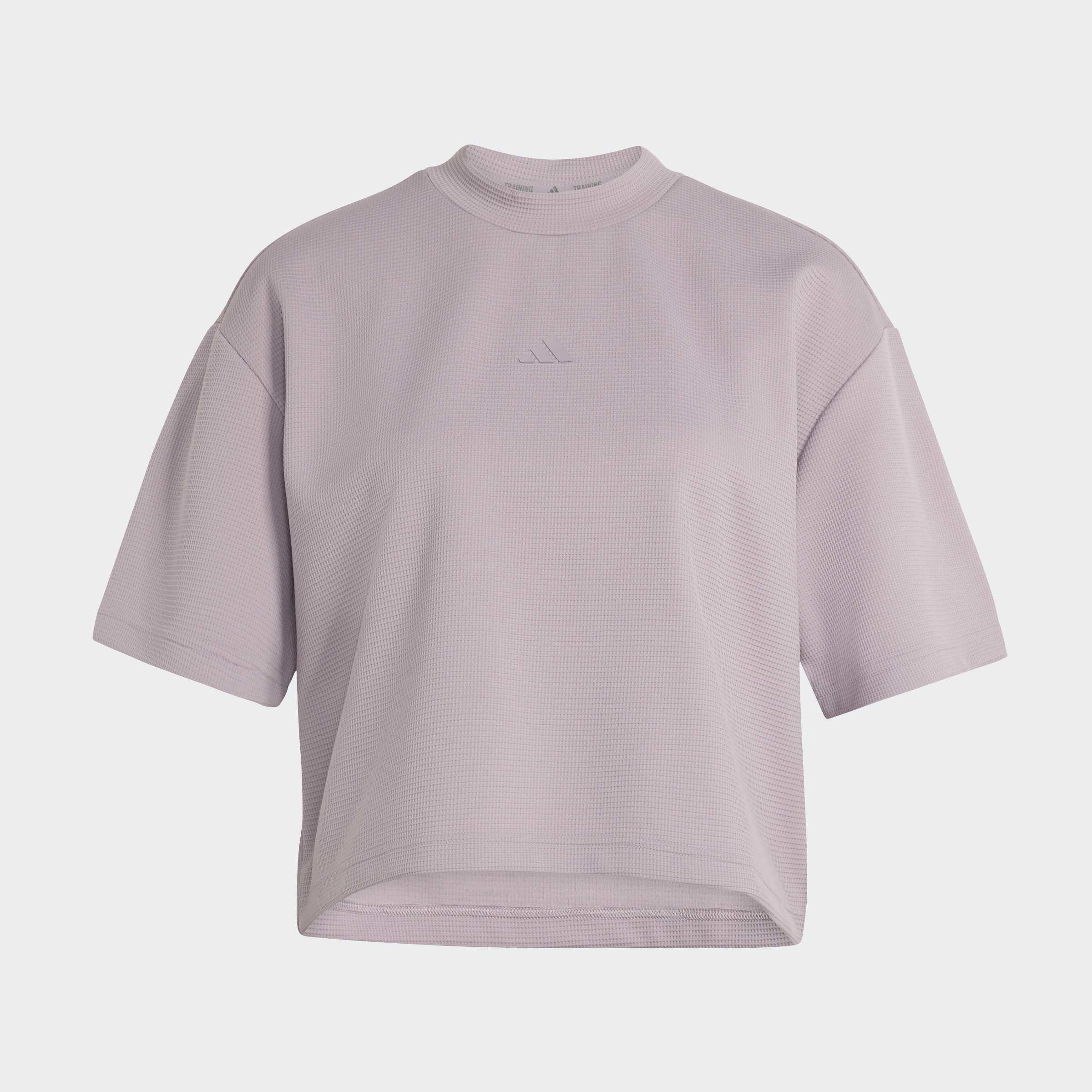 Yoga Motion Waffle T-Shirt, Purple, A701_ONE, medium