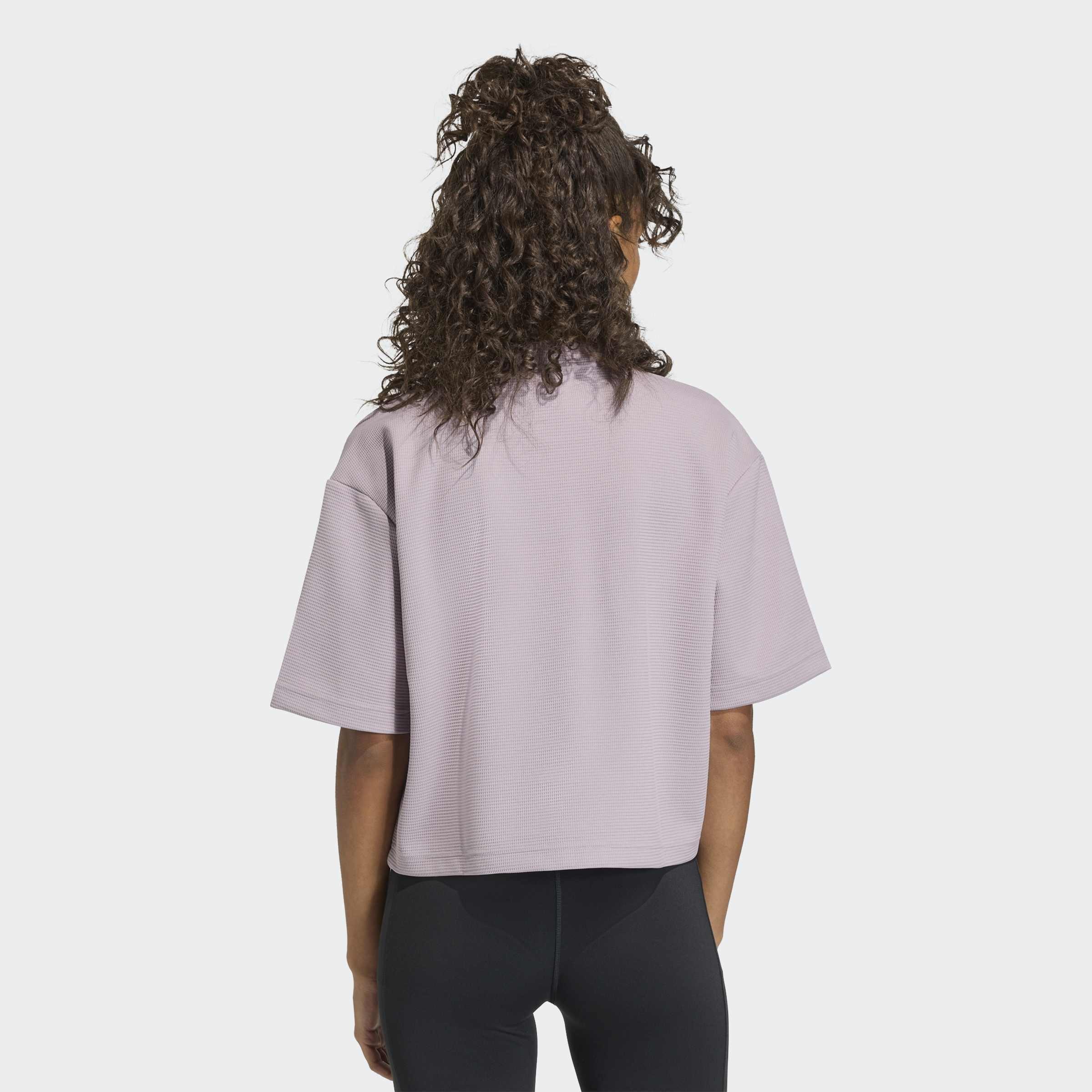 Yoga Motion Waffle T-Shirt, Purple