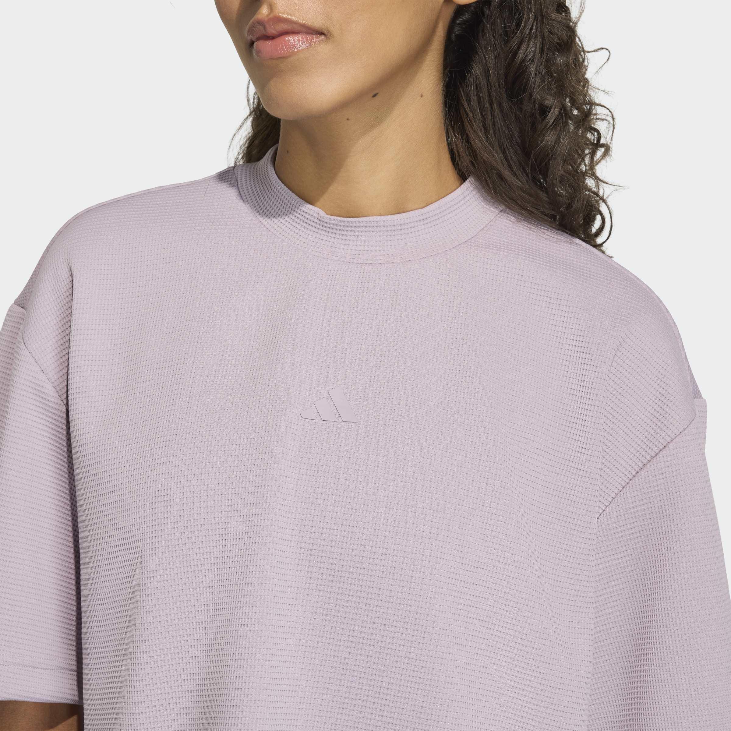 Yoga Motion Waffle T-Shirt, Purple, A701_ONE, large image number 3