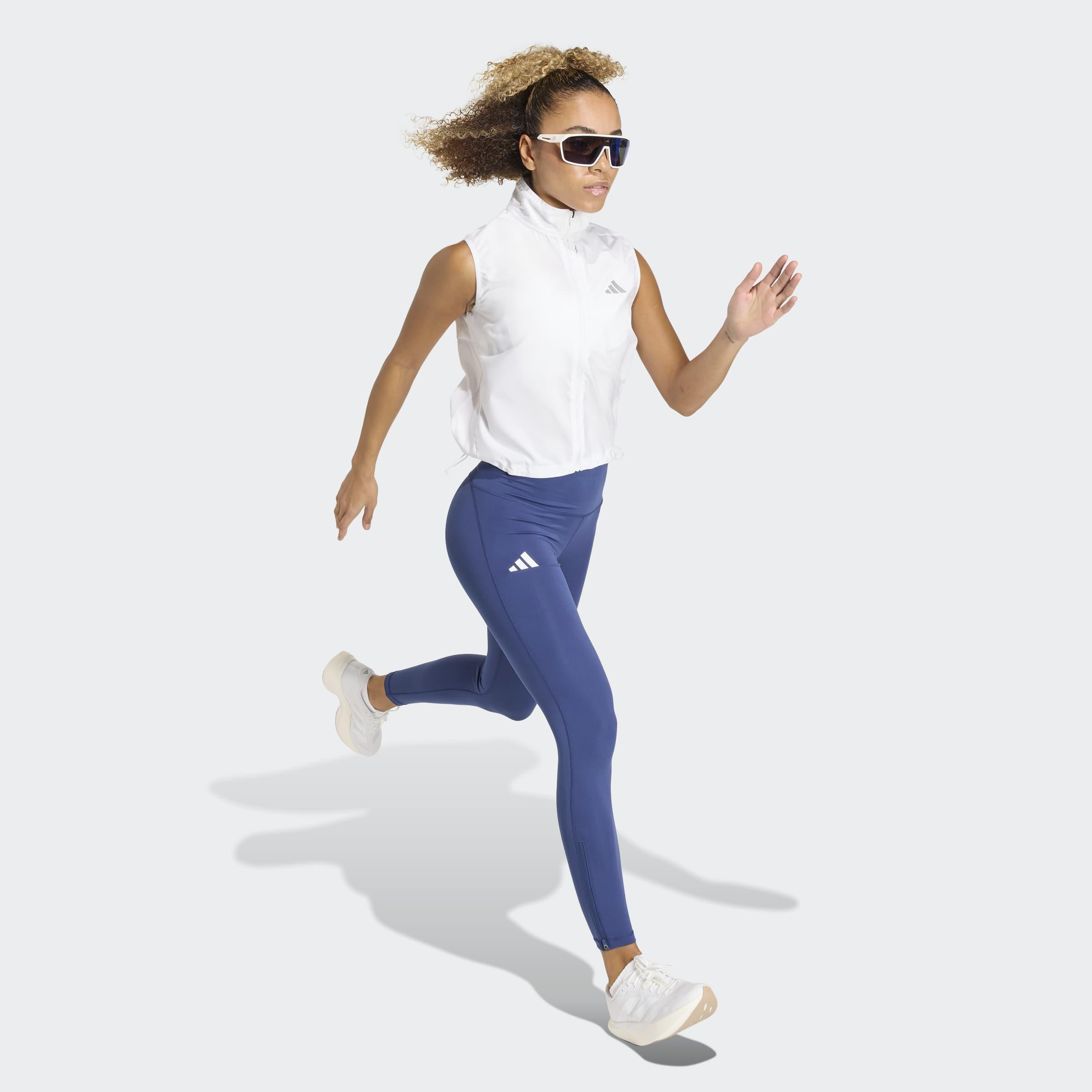 Adizero Essentials Full Length Leggings, Blue, A701_ONE, large image number 6