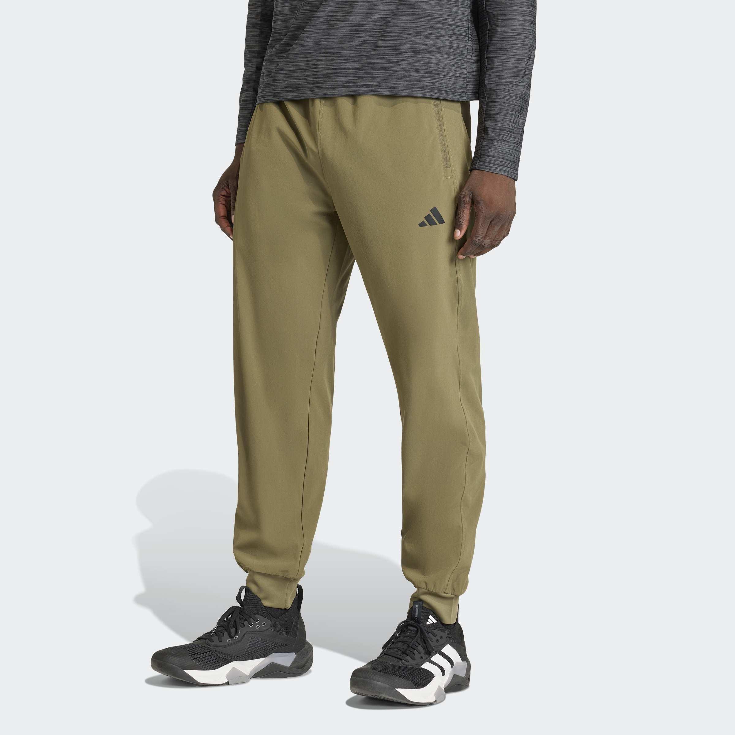 Workout Essentials Flex Woven Pant , Green, A701_ONE, large image number 4