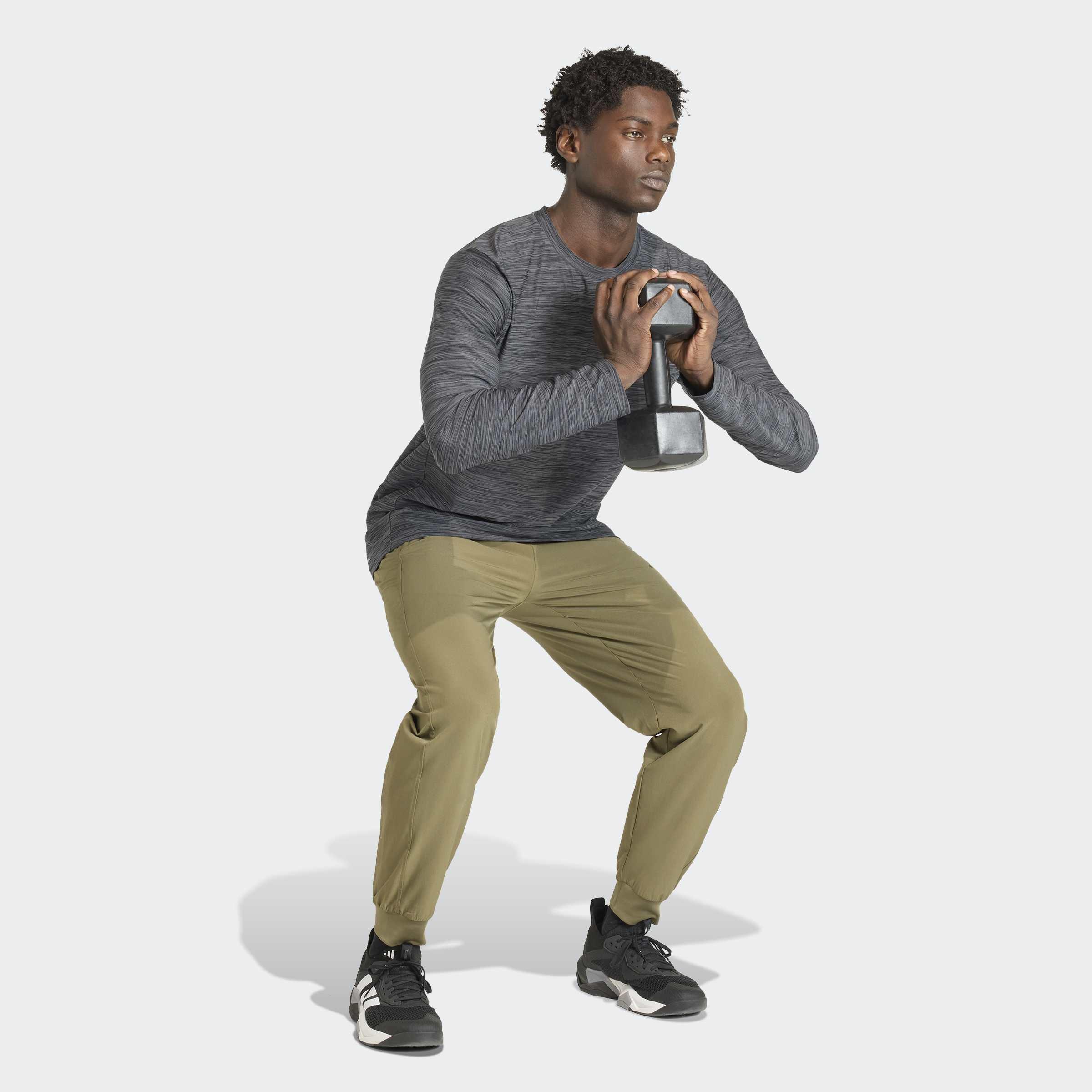 Workout Essentials Flex Woven Pant , Green, A701_ONE, large image number 5