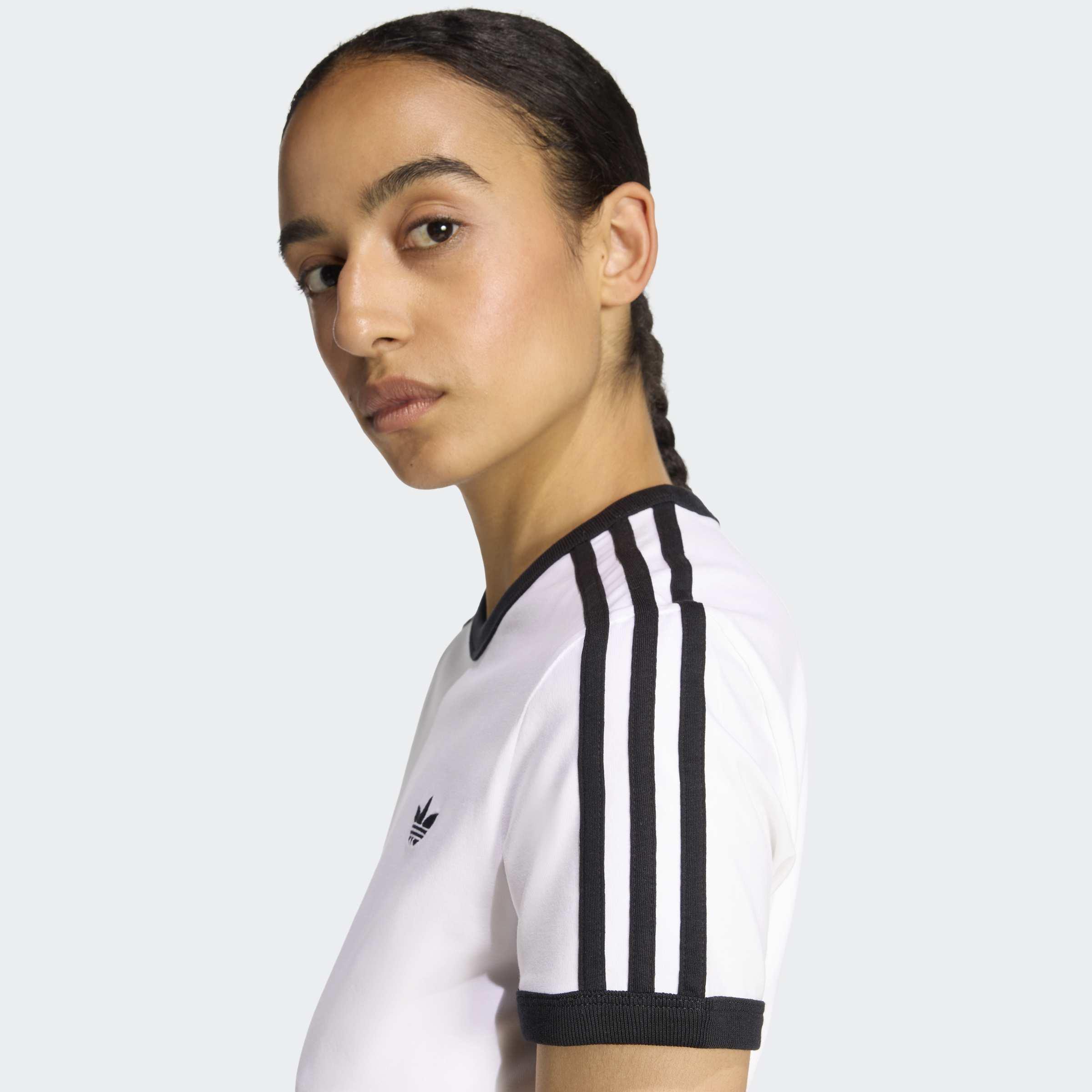 3 Stripes Slim T-Shirt, White, A701_ONE, large image number 2