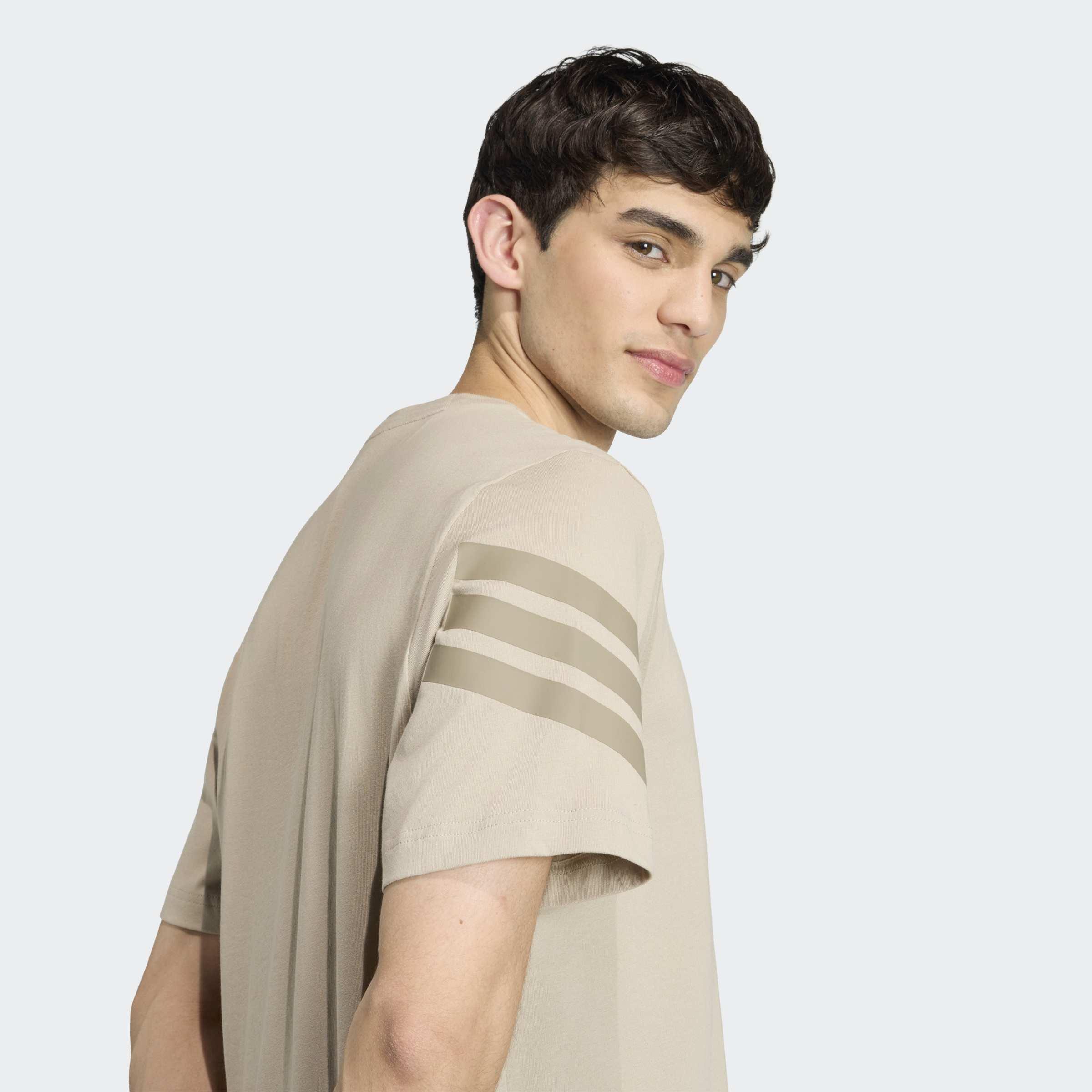 Future Icons 3-Stripes T-Shirt, Brown, A701_ONE, medium