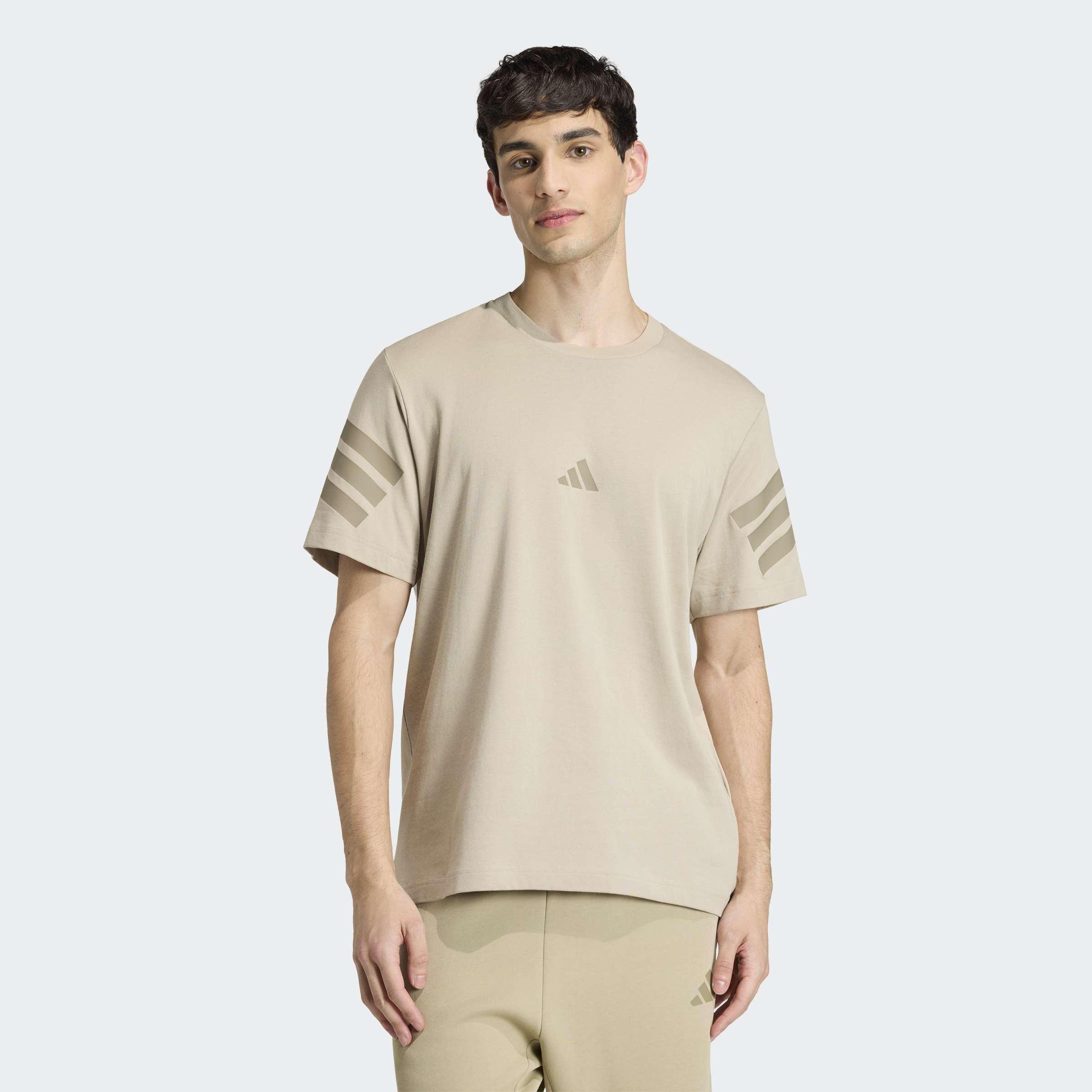 Future Icons 3-Stripes T-Shirt, Brown, A701_ONE, large image number 4