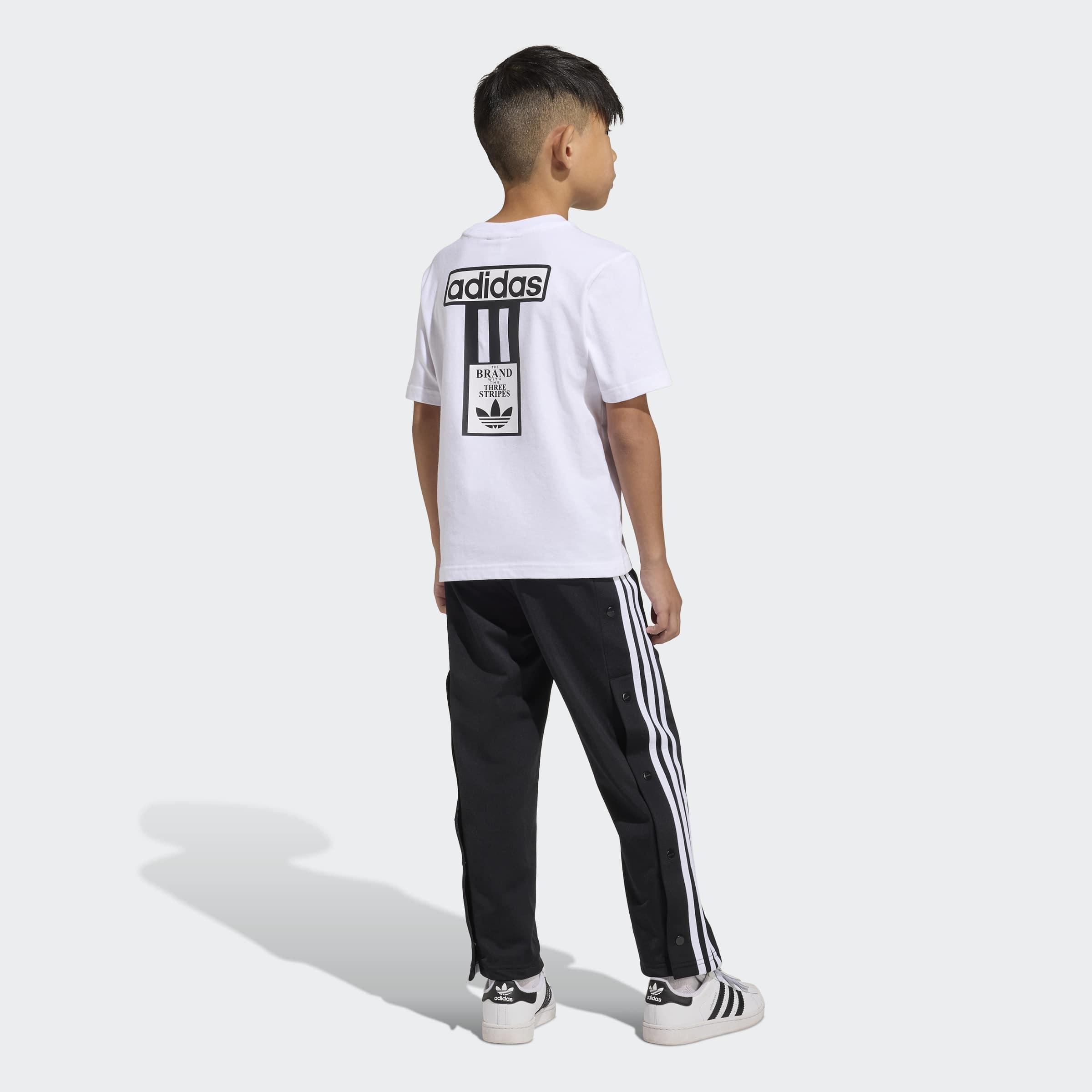 Kids Unisex Adibreak Tee Set, White