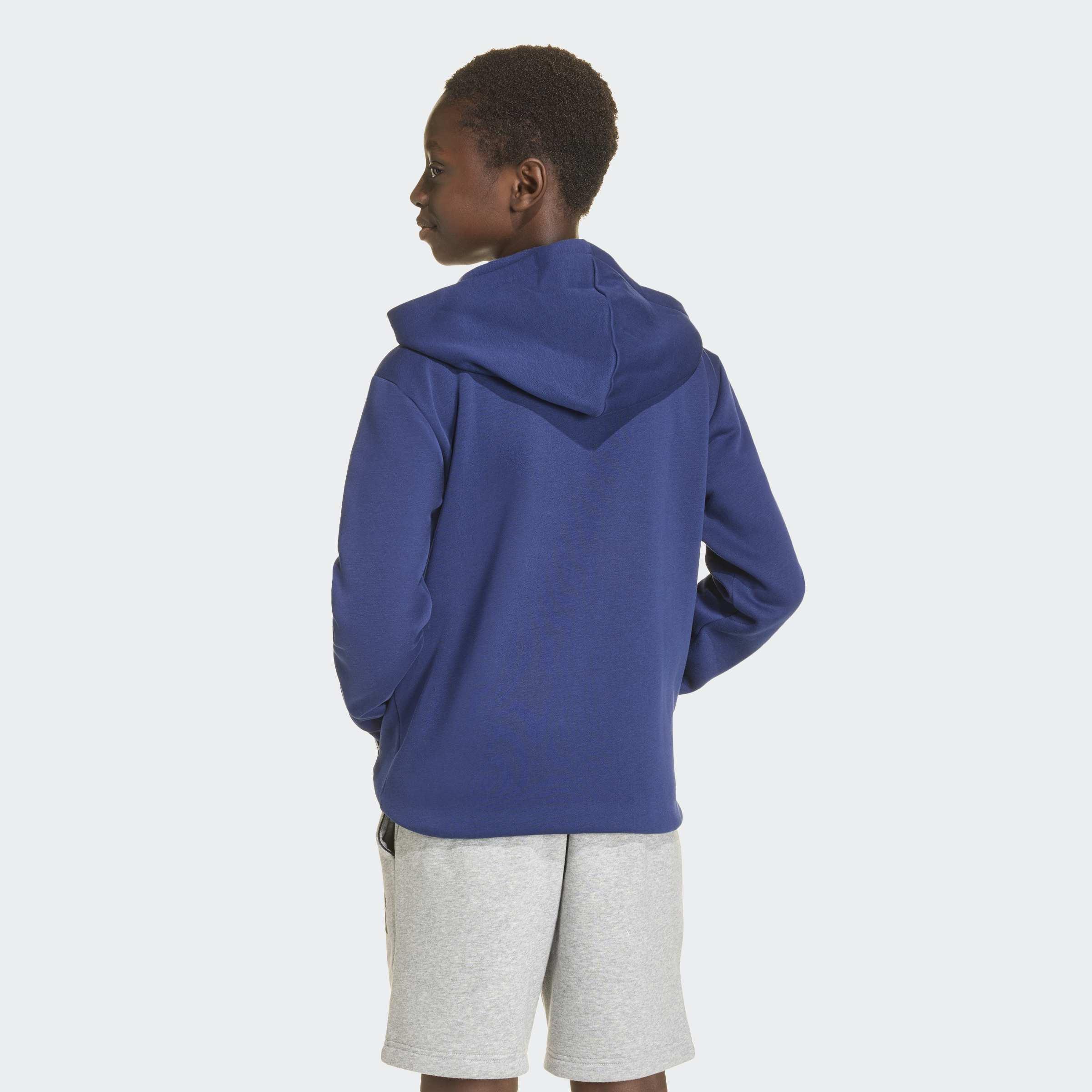 Kids Unisex Seasonals Collegiate Typography Hoody, Blue, A701_ONE, large image number 1