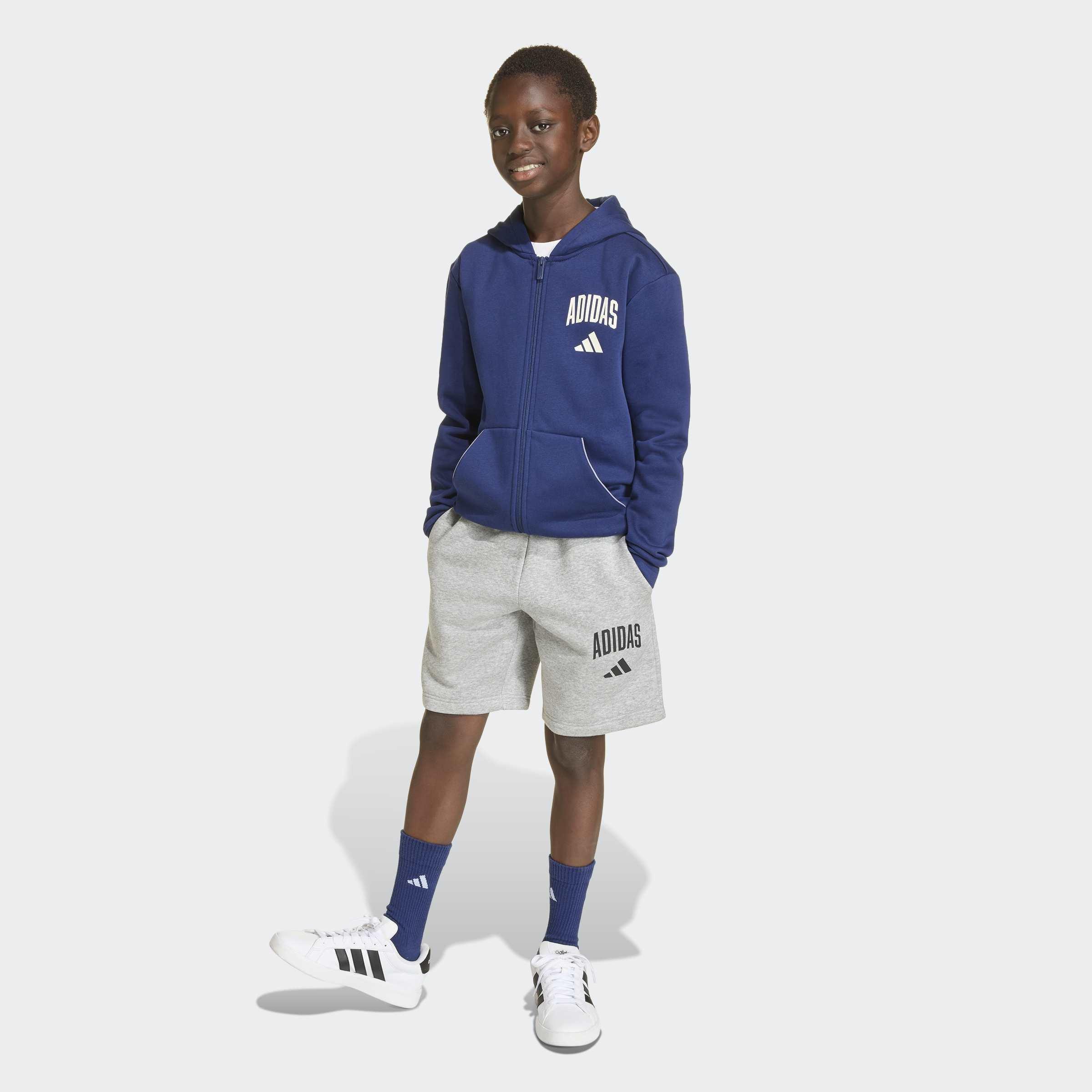 Kids Unisex Seasonals Collegiate Typography Hoody, Blue, A701_ONE, large image number 5