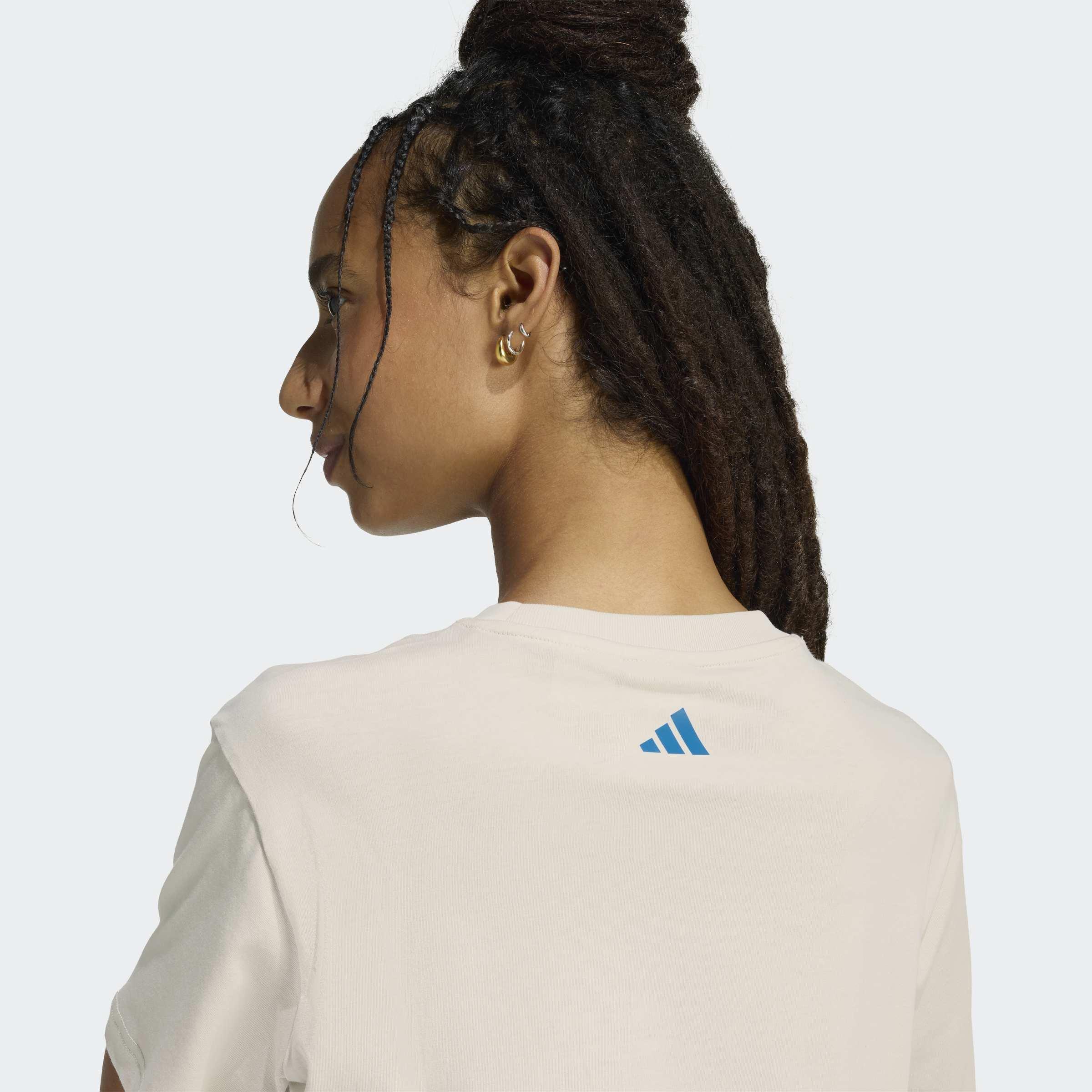 adidas X Farm Rio Graphic T-Shirt, Grey, A701_ONE, large image number 2