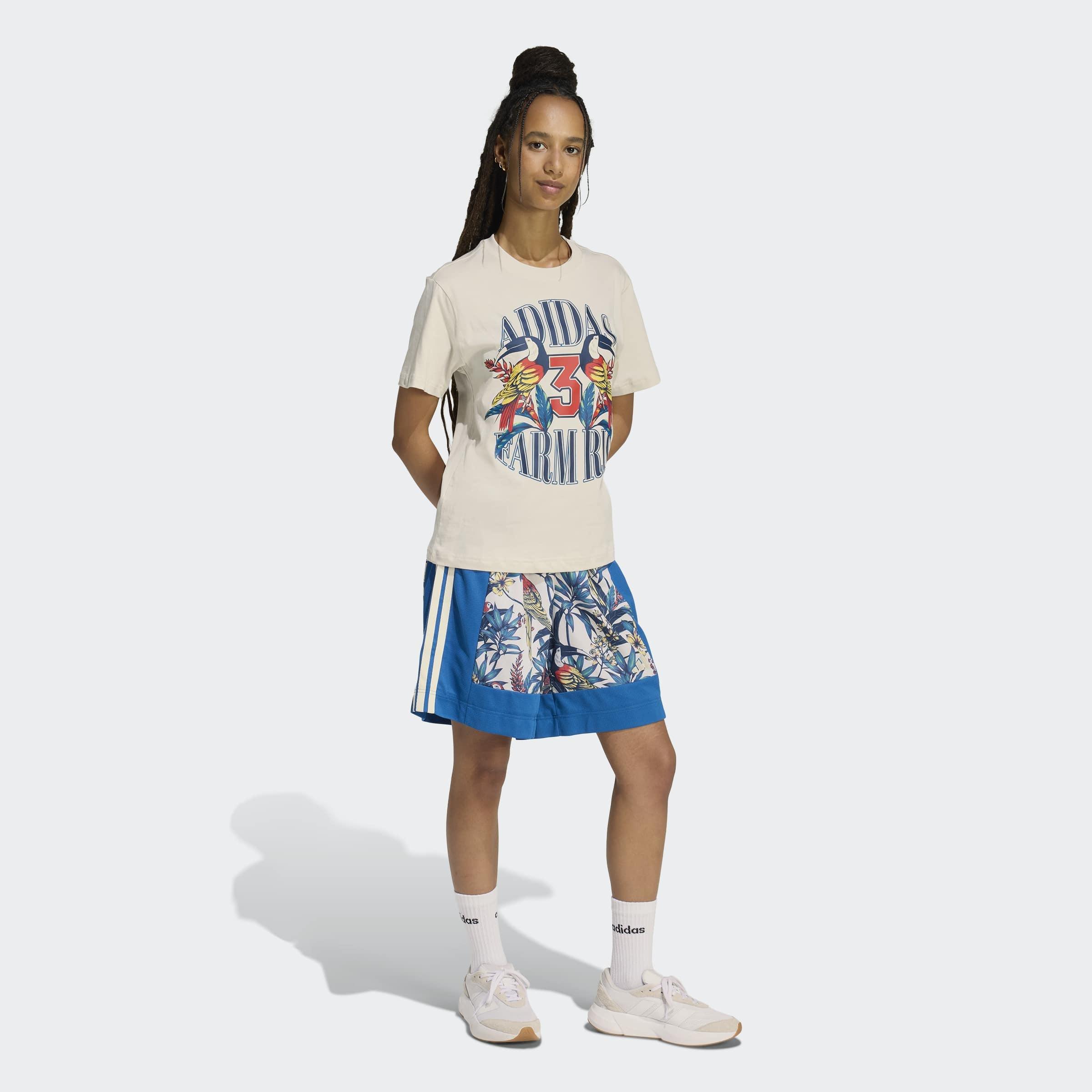 adidas X Farm Rio Graphic T-Shirt, Grey, A701_ONE, large image number 5