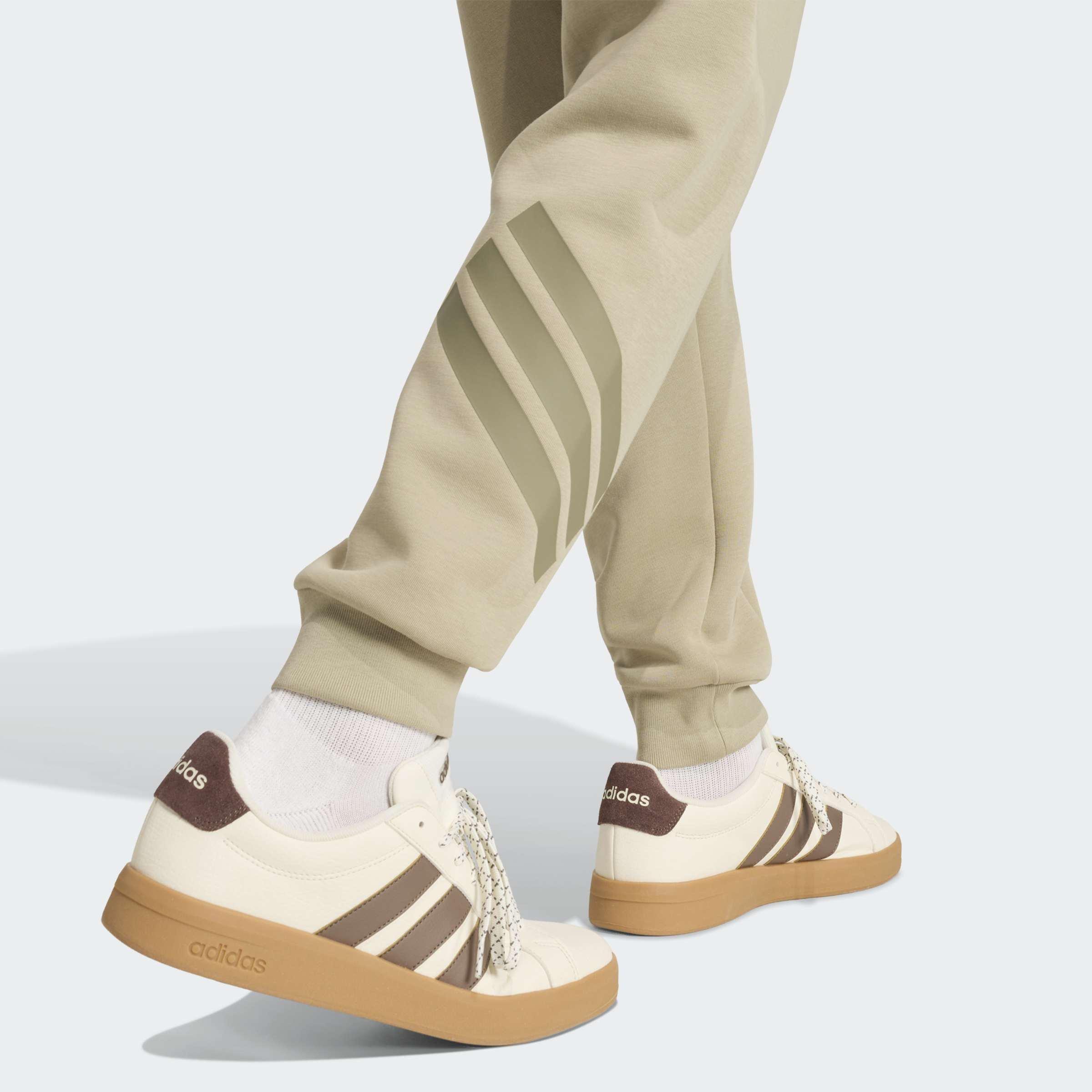 Future Icons 3-Stripes Tracksuit Bottoms, Brown, A701_ONE, medium