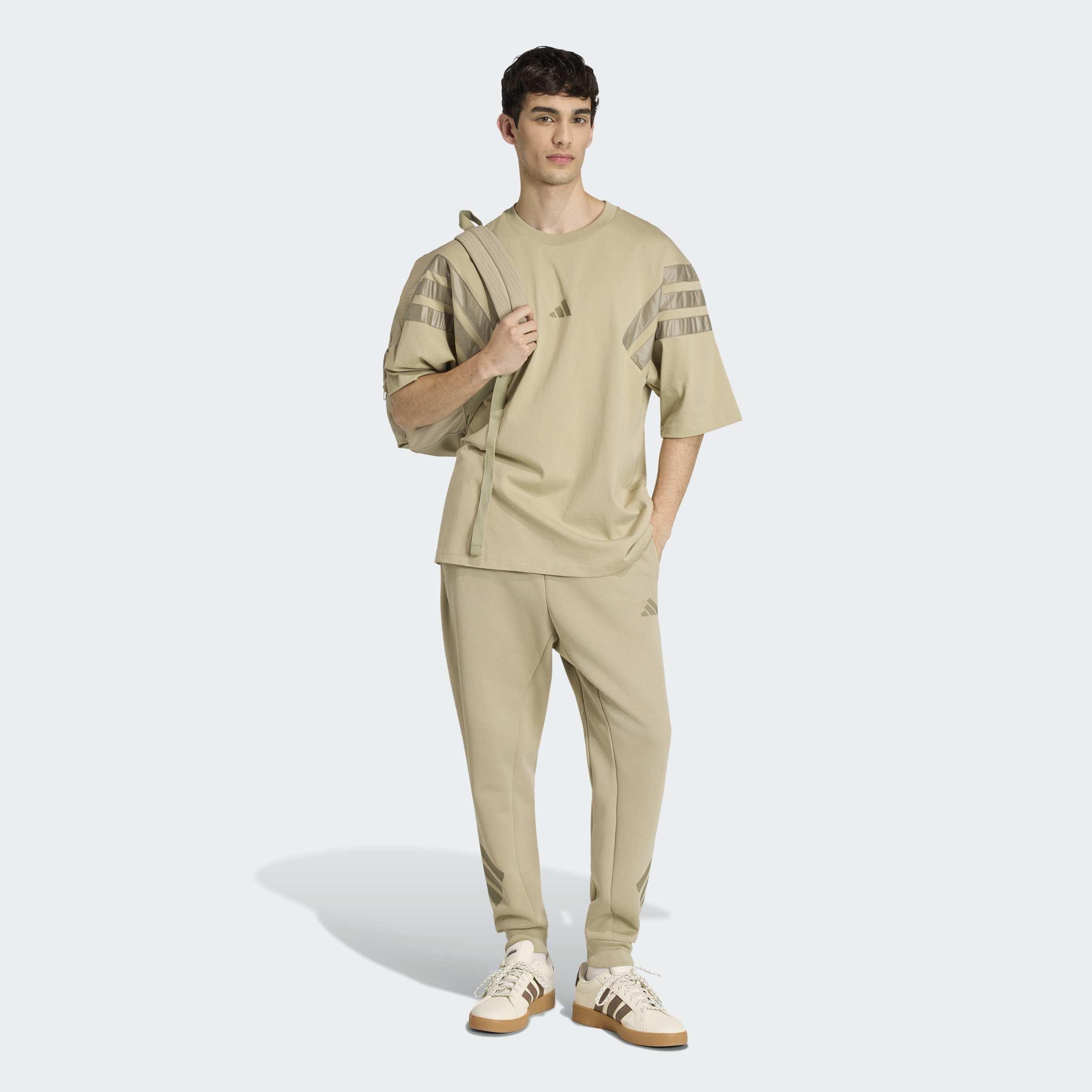 Future Icons 3-Stripes Tracksuit Bottoms, Brown, A701_ONE, large image number 4