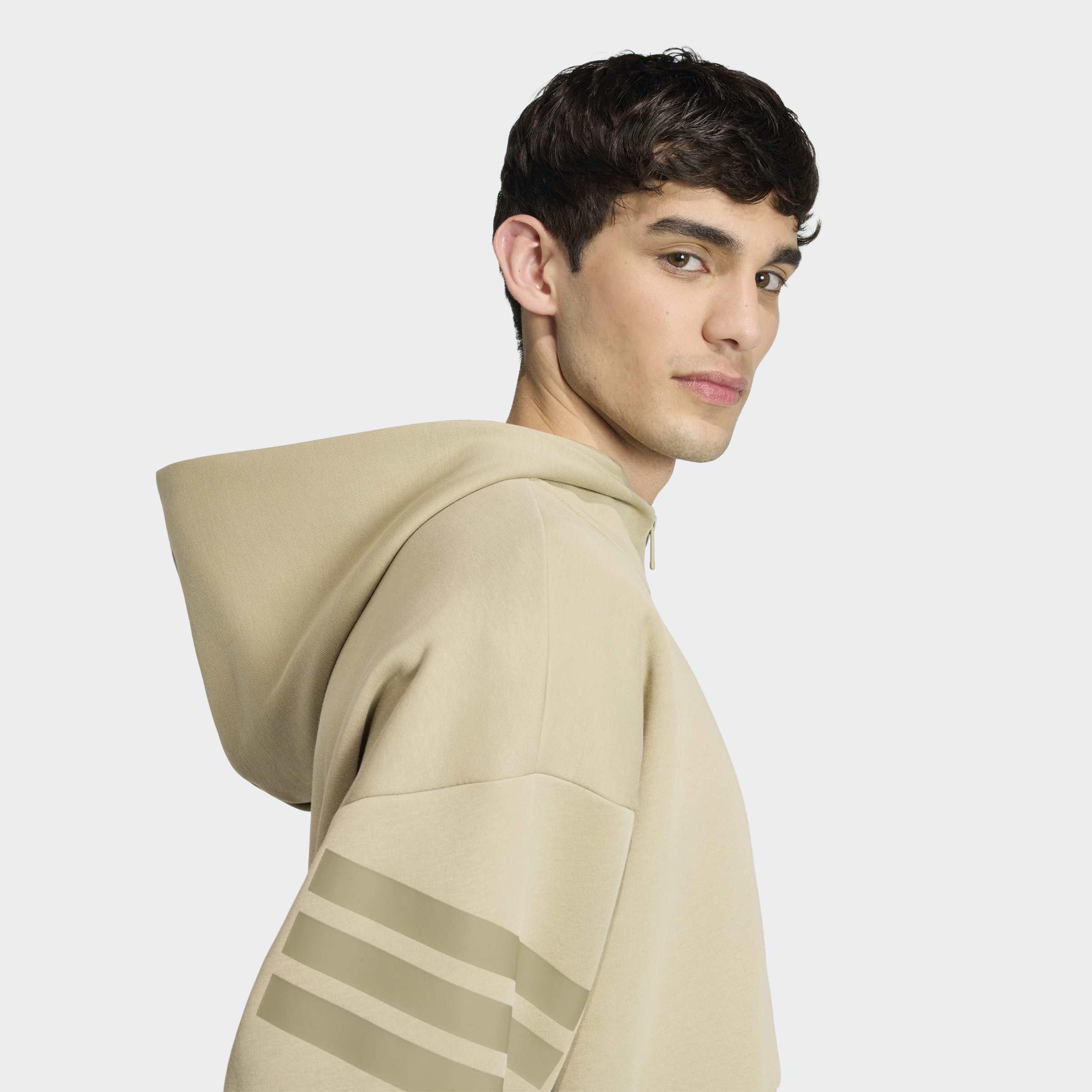 Future Icons 3-Stripes Full-Zip Hoodie, Brown, A701_ONE, large image number 3