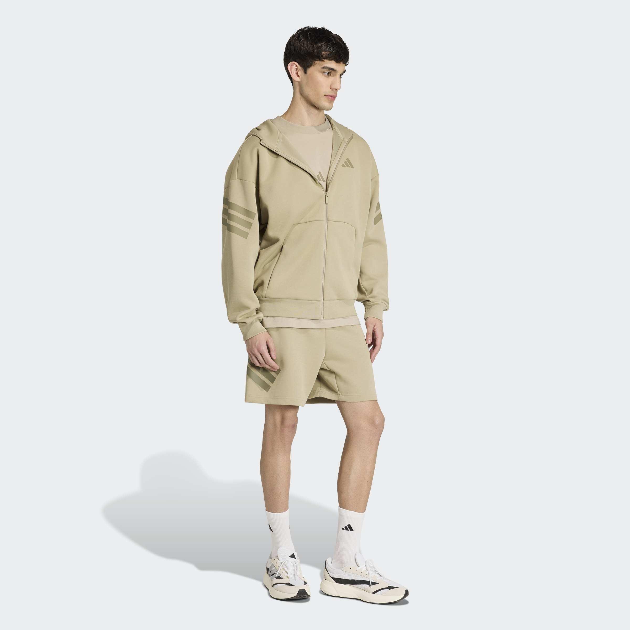 Future Icons 3-Stripes Full-Zip Hoodie, Brown, A701_ONE, large image number 5