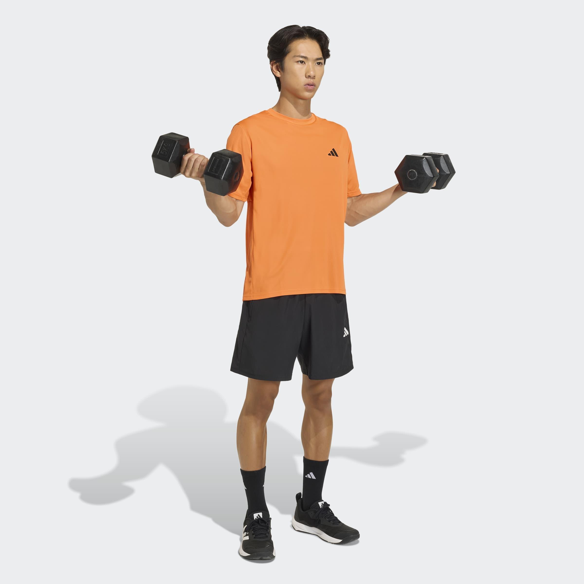 Workout Essentials Base T-Shirt, Orange, A701_ONE, large image number 3