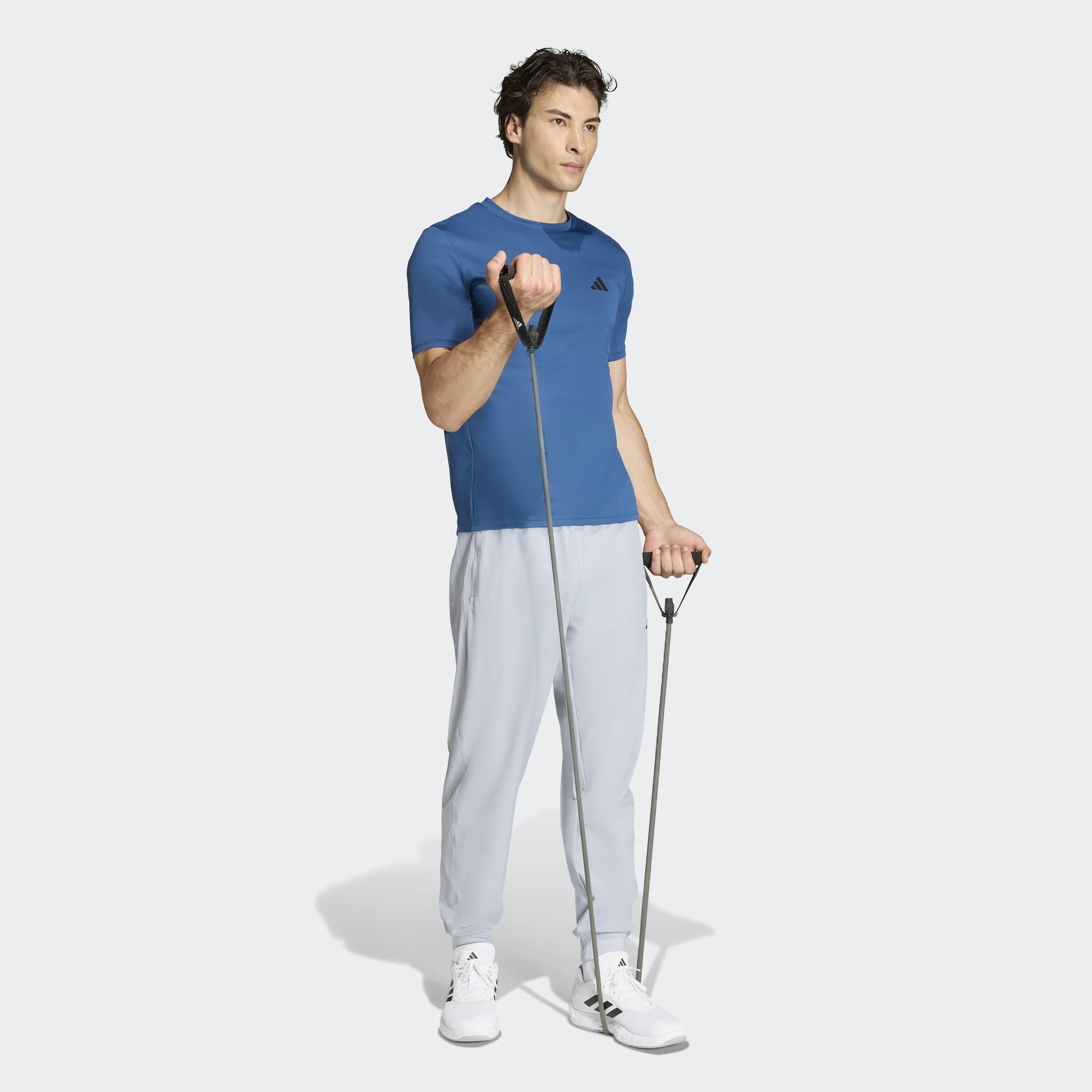 Workout Essentials Base T-Shirt, Blue, A701_ONE, large image number 4