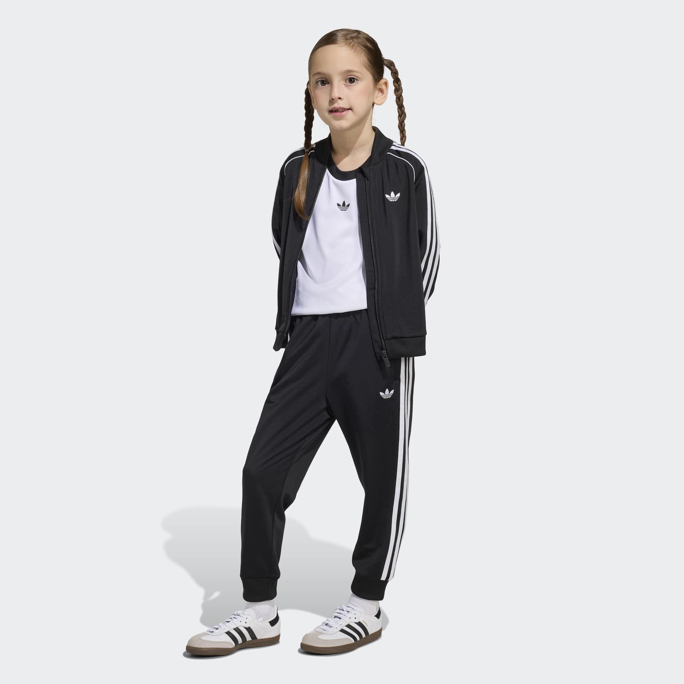 Kids Unisex SST Tracksuit, Black, A701_ONE, large image number 7