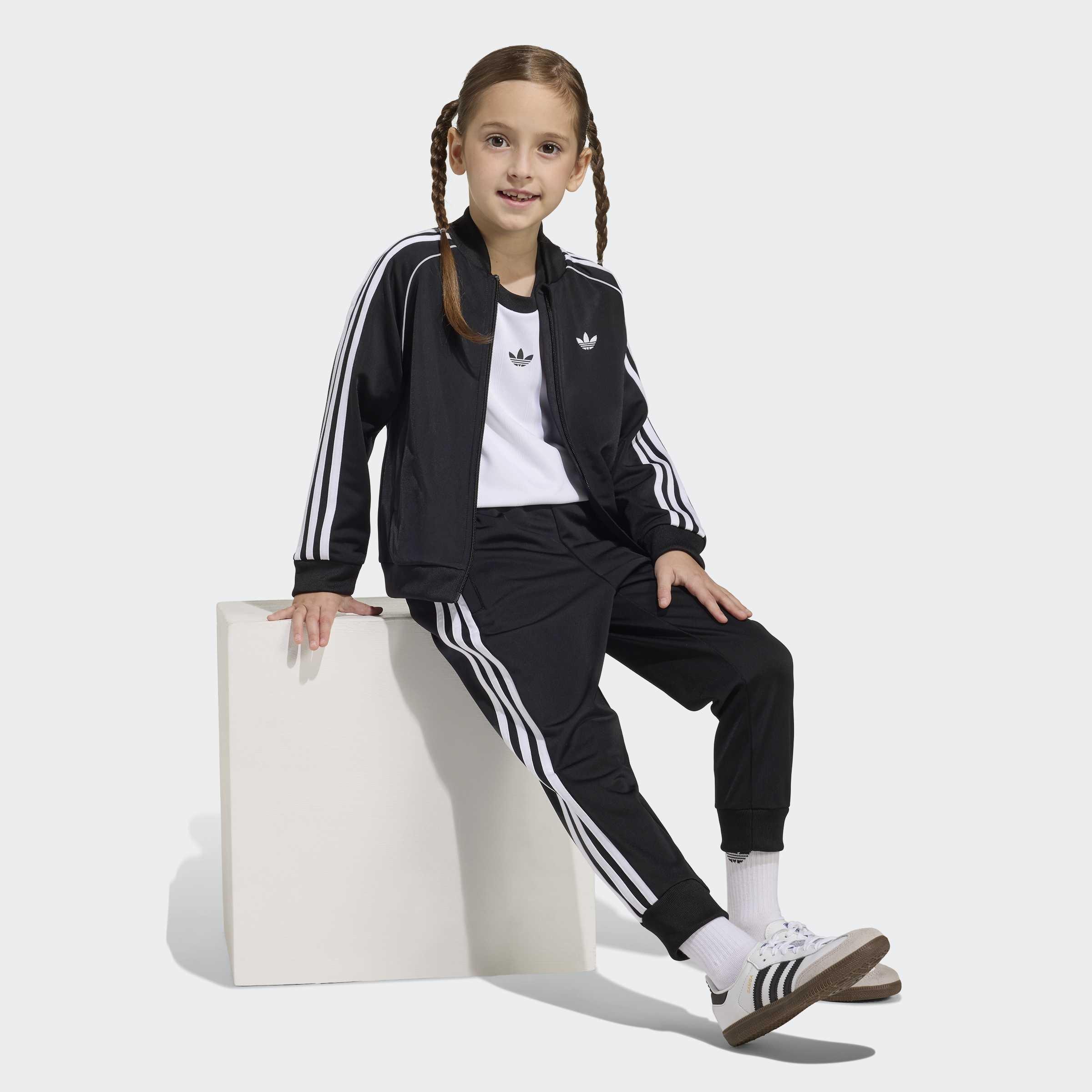 Kids Unisex SST Tracksuit, Black, A701_ONE, large image number 8