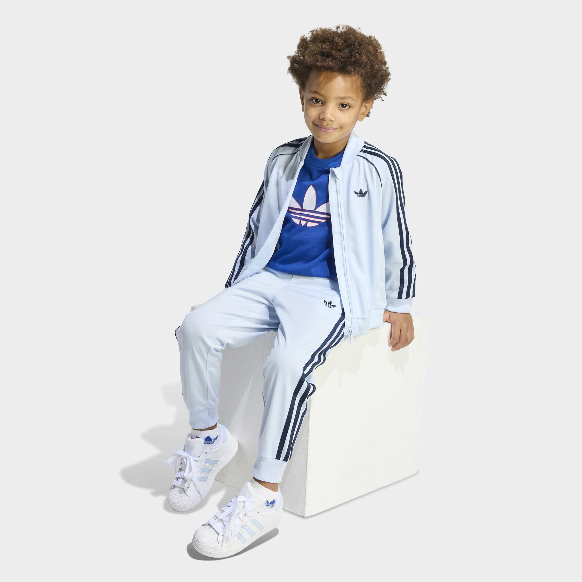 Kids Unisex SST Tracksuit, Blue, A701_ONE, large image number 9