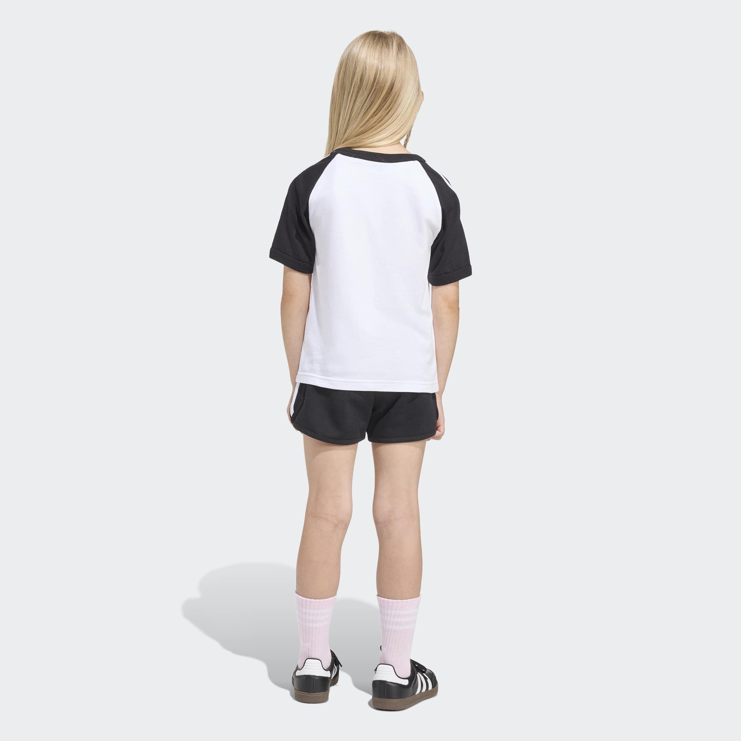 Kids Unisex Sprinter Short Tee Set, White