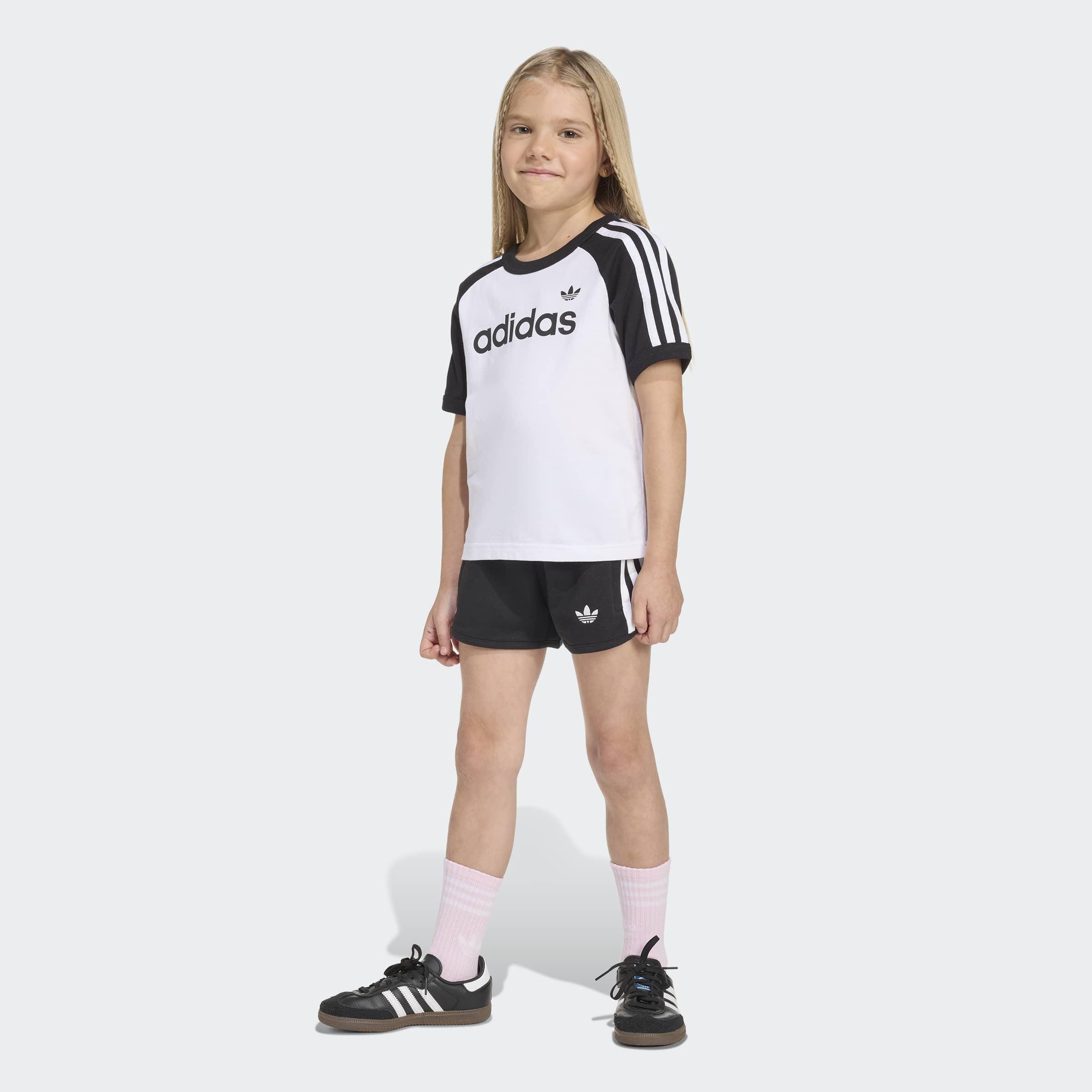 Kids Unisex Sprinter Short Tee Set, White, A701_ONE, large image number 3