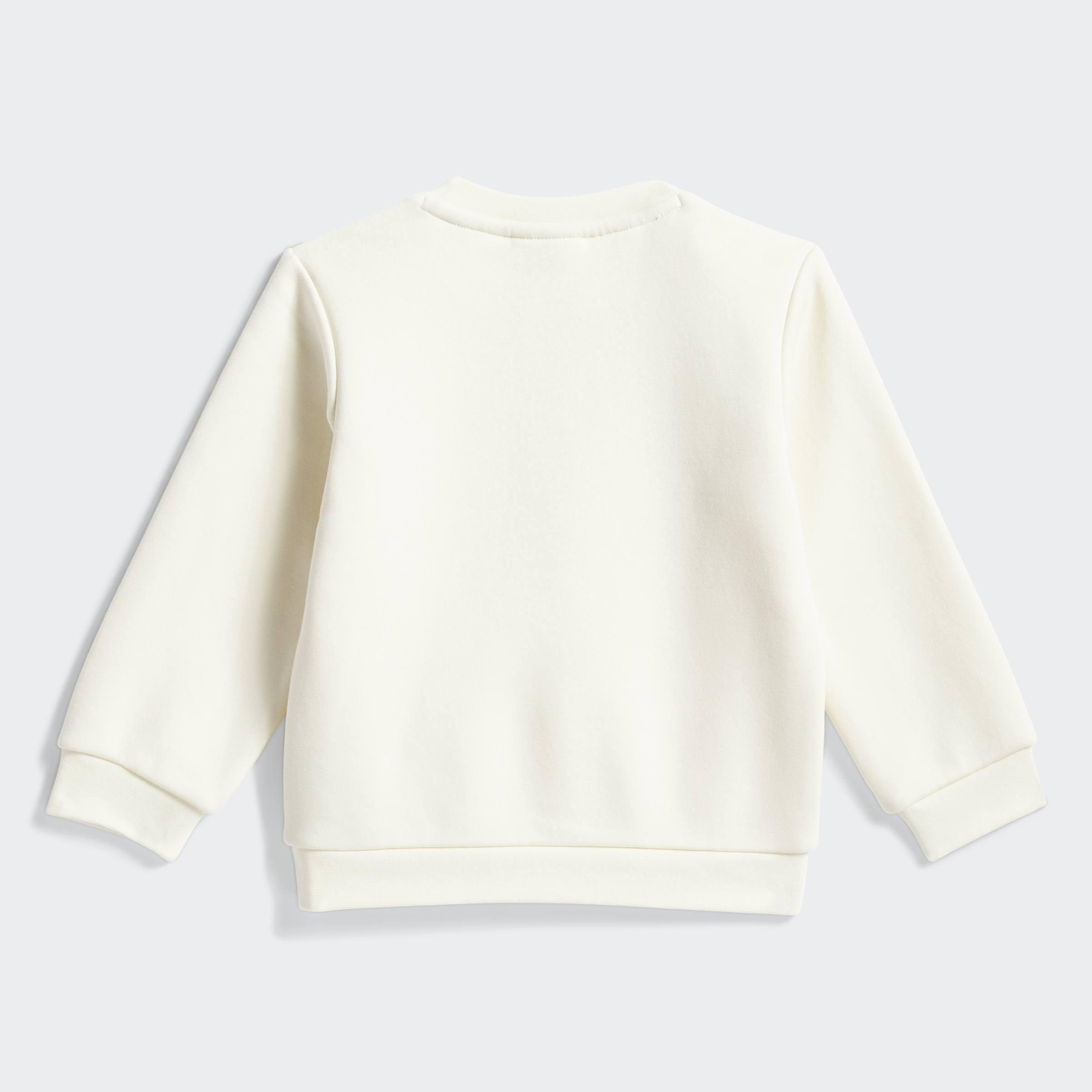 Kids Unisex Loose Crew Set, Beige, A701_ONE, large image number 3