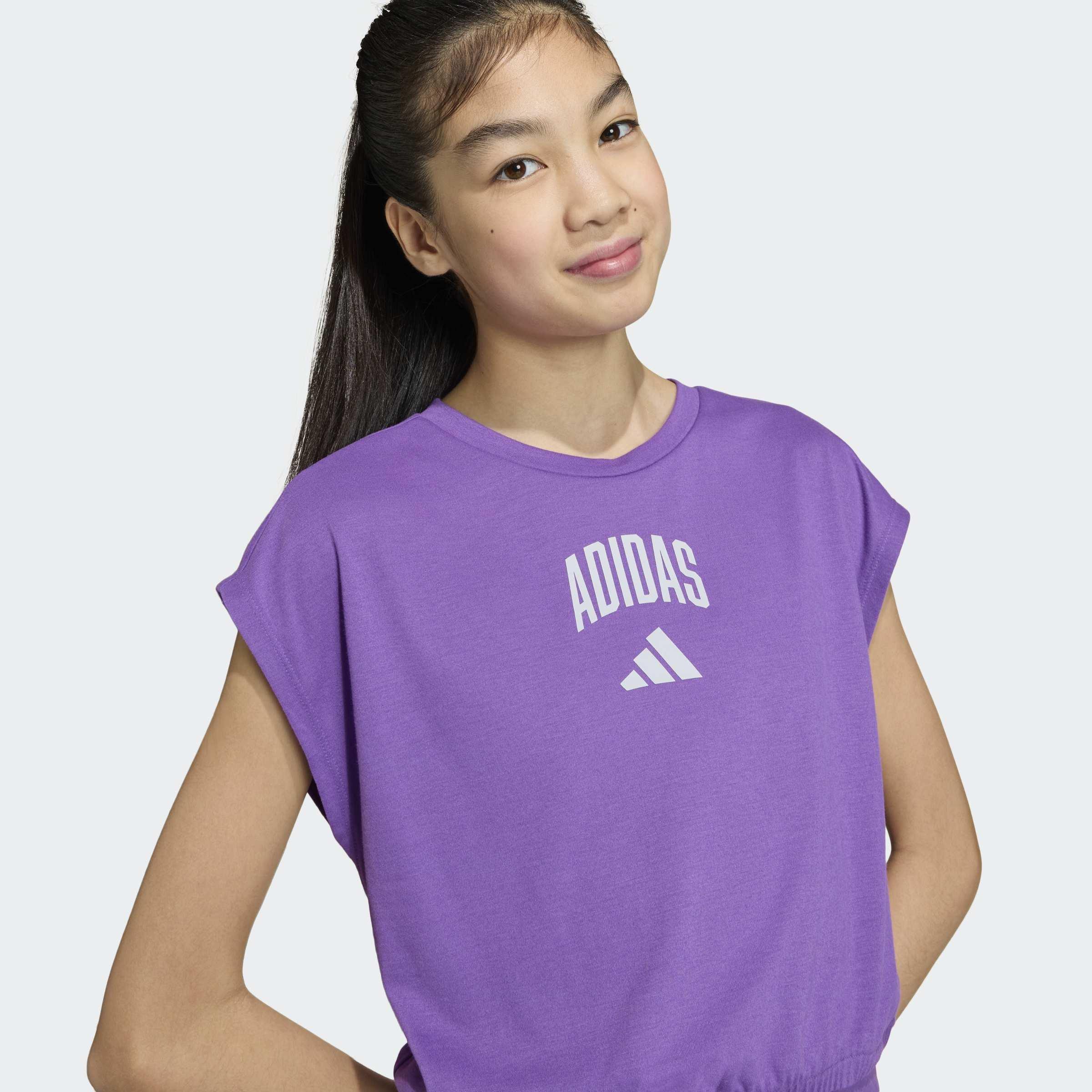Kids Seasonals Collegiate Typography T-Shirt, Purple, A701_ONE, large image number 2