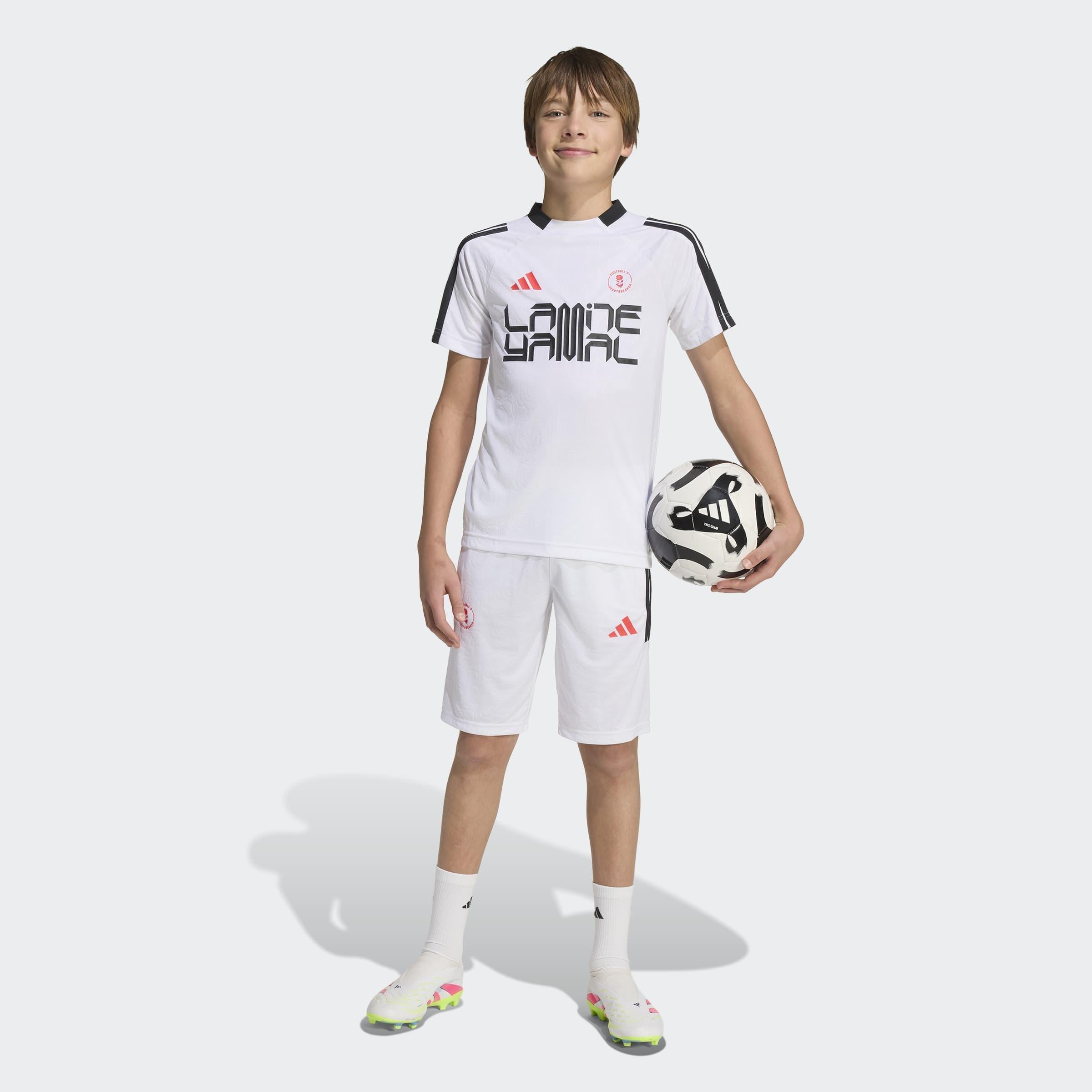 Kids Unisex Lamine Yamal Training Shorts, White, A701_ONE, large image number 4
