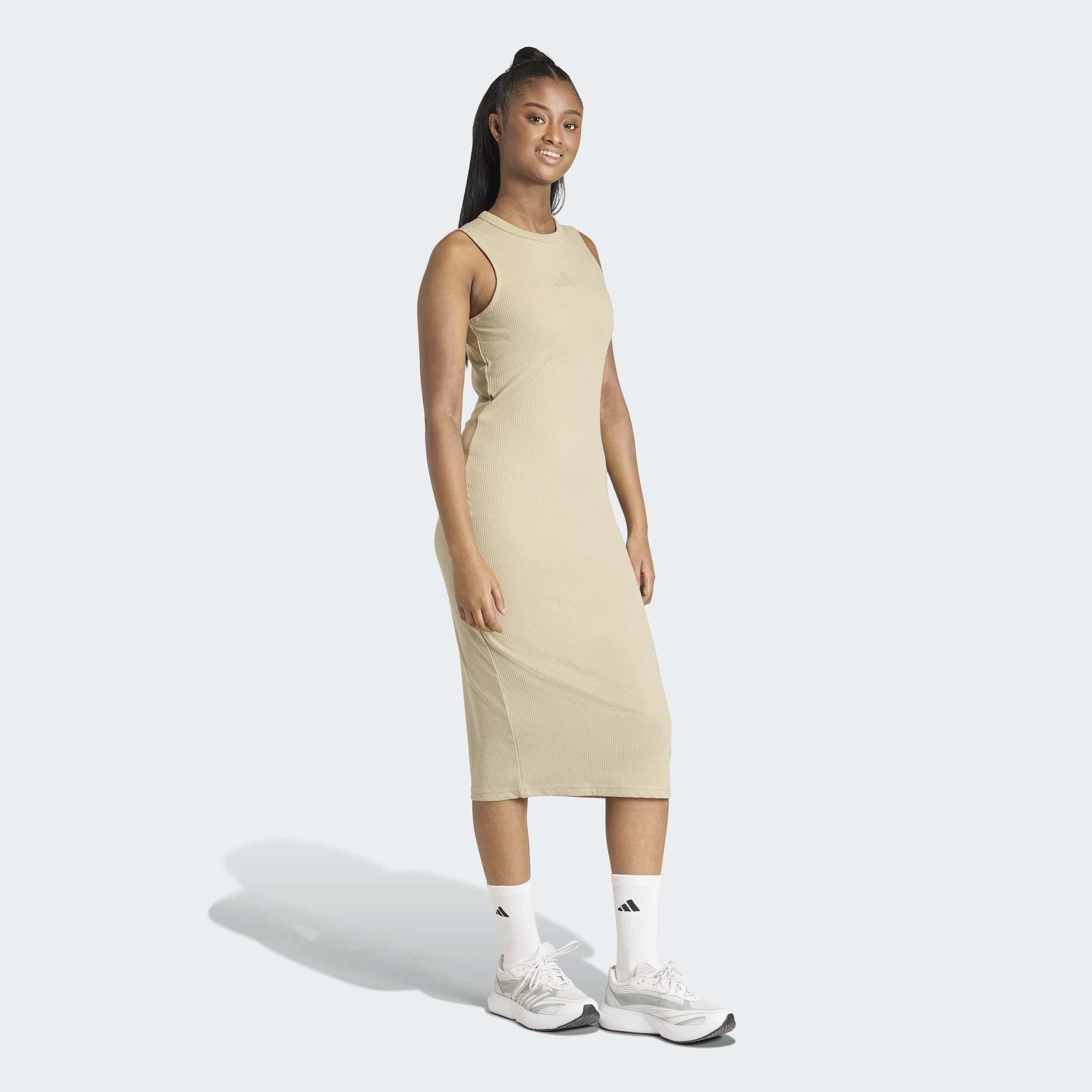 ALL SZN Rib Dress, Brown, A701_ONE, large image number 3