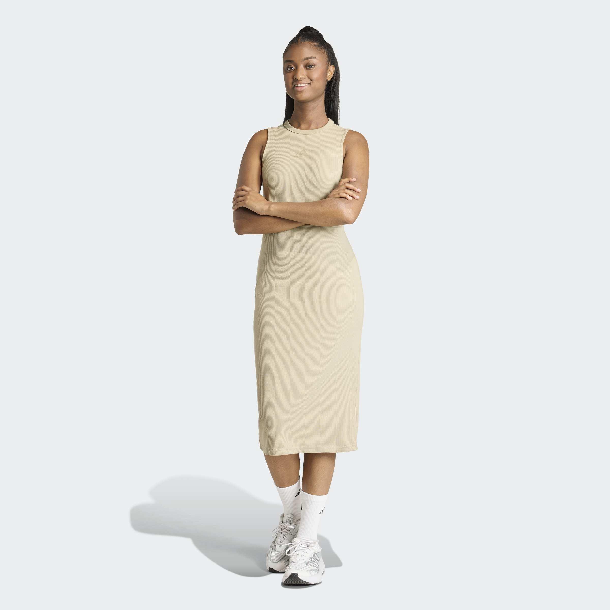 ALL SZN Rib Dress, Brown, A701_ONE, large image number 4
