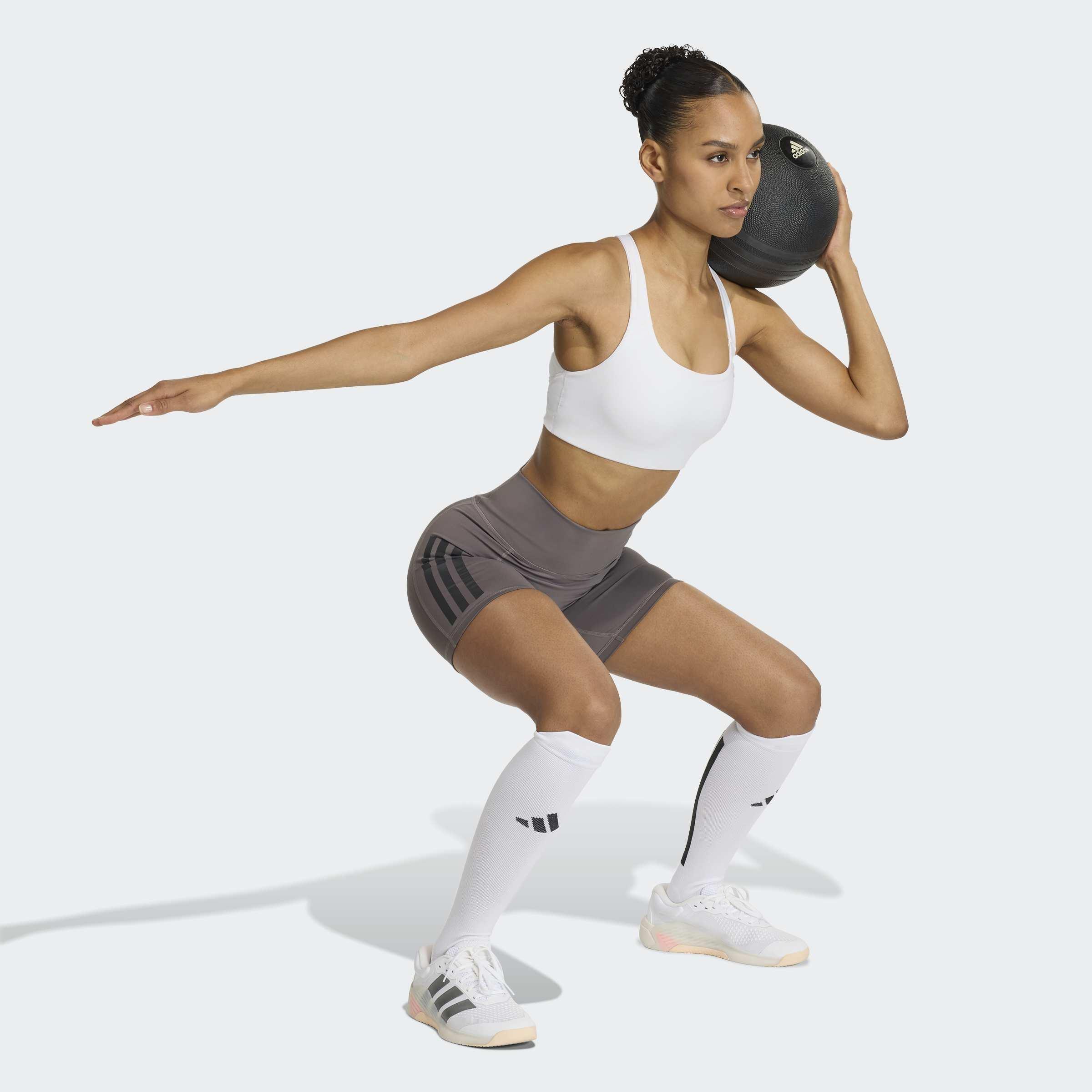 Optime Workout Medium Support Bra, White, A701_ONE, large image number 9