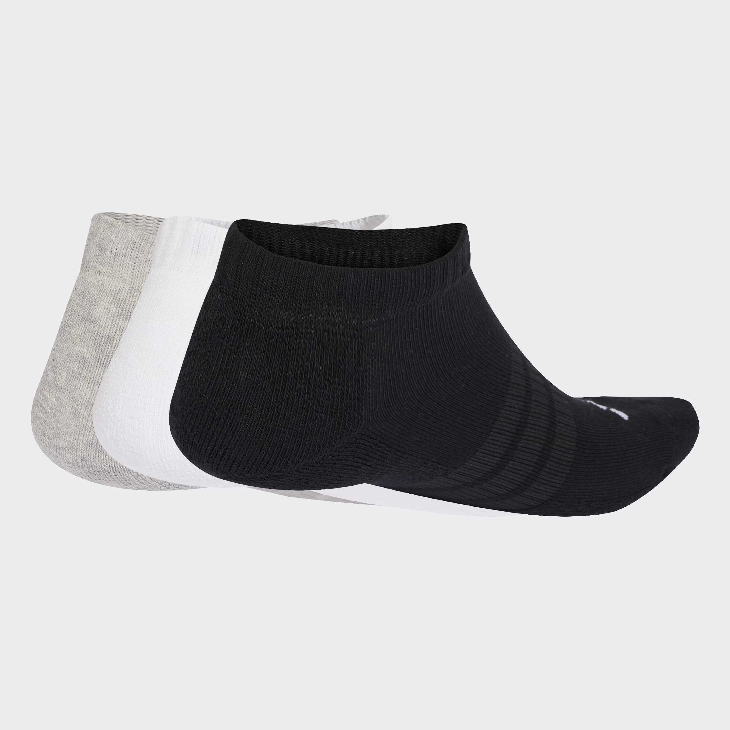 Unisex Cushioned Essentials Low Cut Socks - 3 Pair Pack, Multicolour, A701_ONE, large image number 0