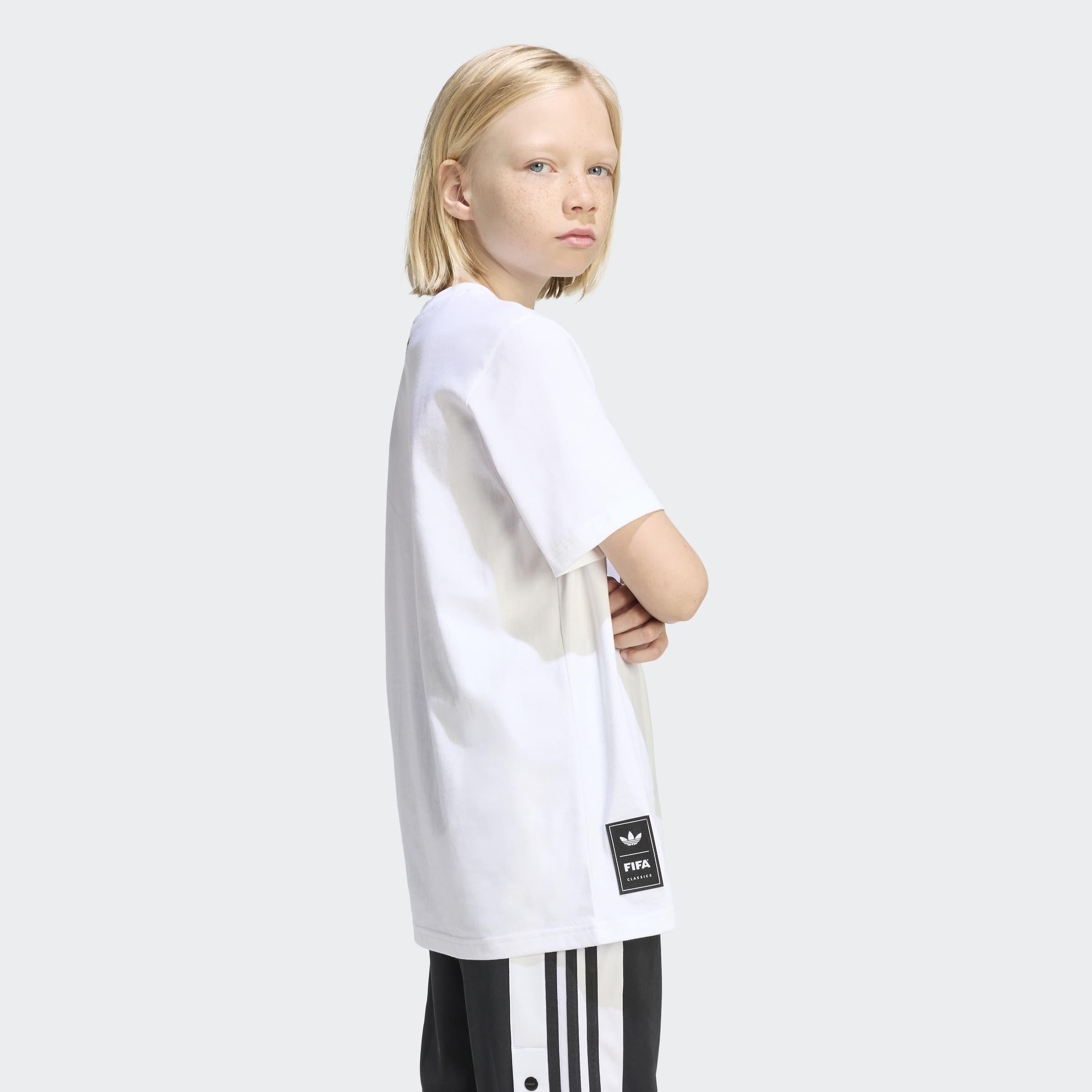 Kids Unisex Loose Graphic T-Shirt, White