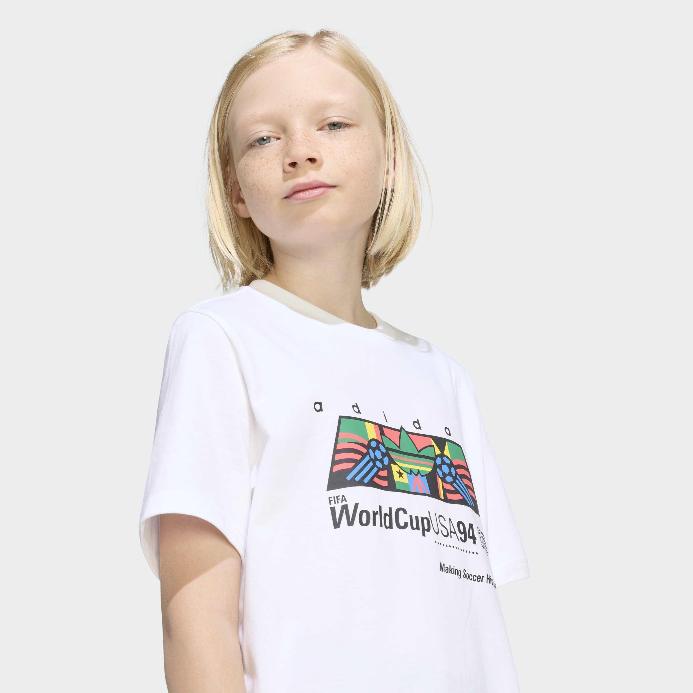 Kids Unisex Loose Graphic T-Shirt, White, A701_ONE, large image number 3