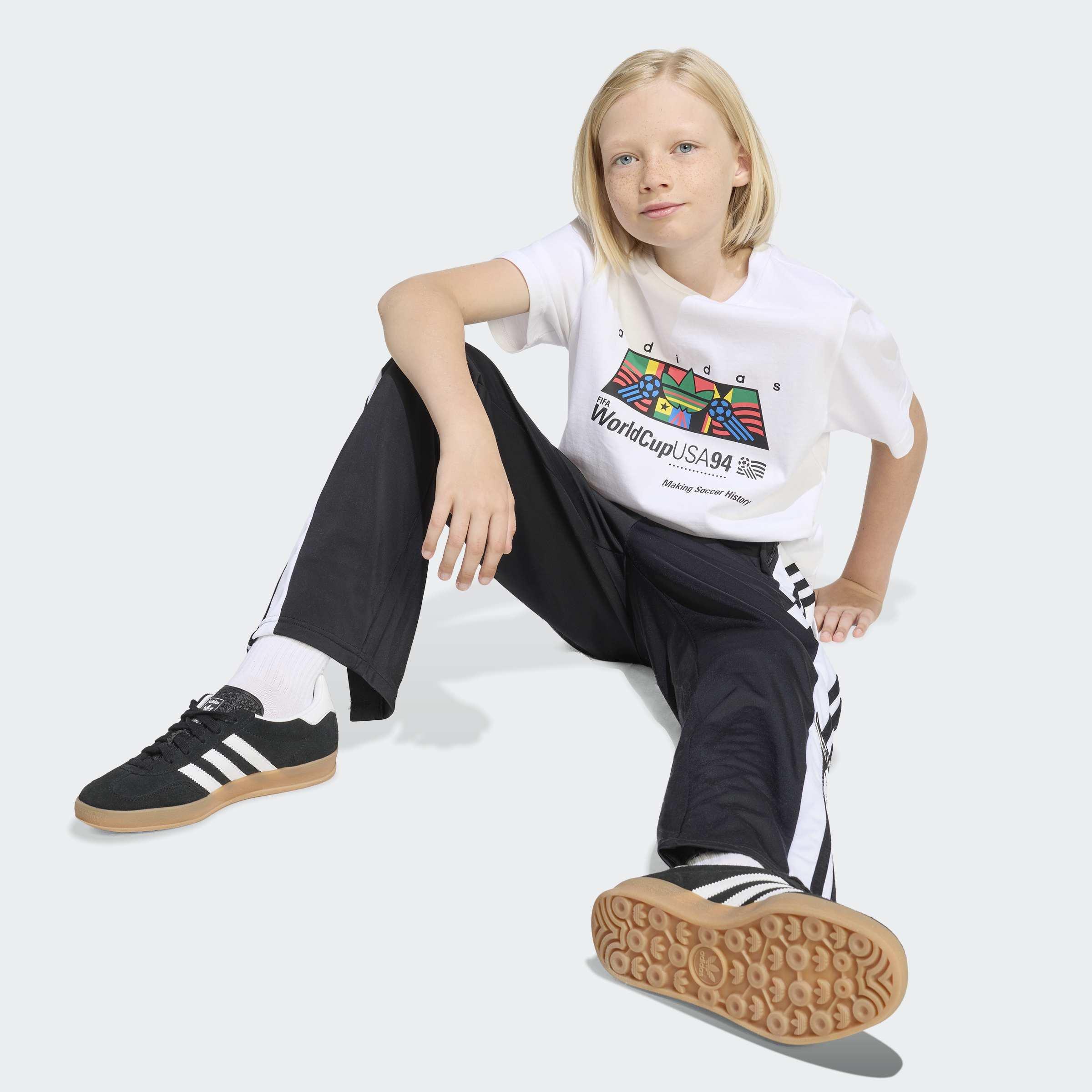 Kids Unisex Loose Graphic T-Shirt, White, A701_ONE, large image number 4