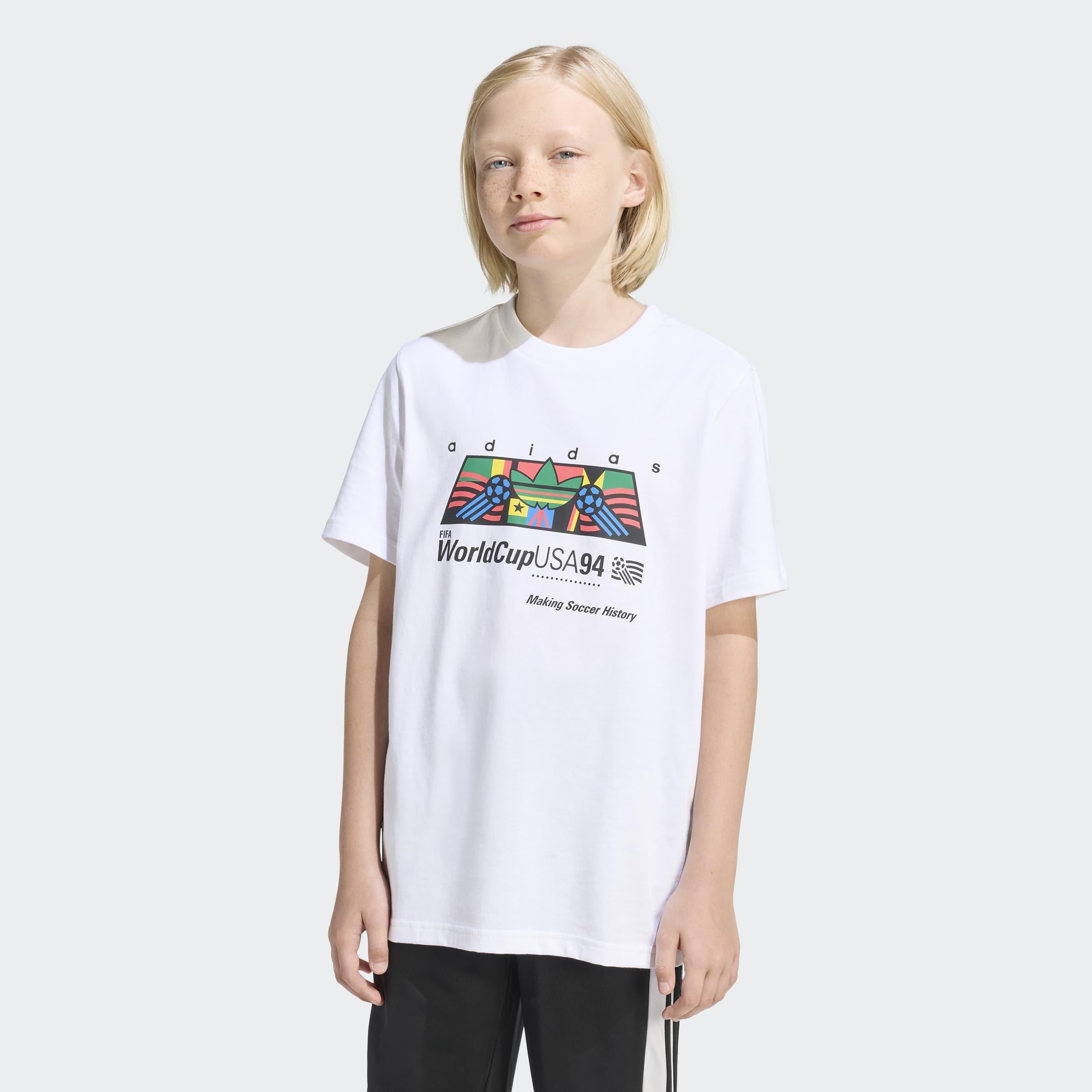 Kids Unisex Loose Graphic T-Shirt, White, A701_ONE, large image number 5