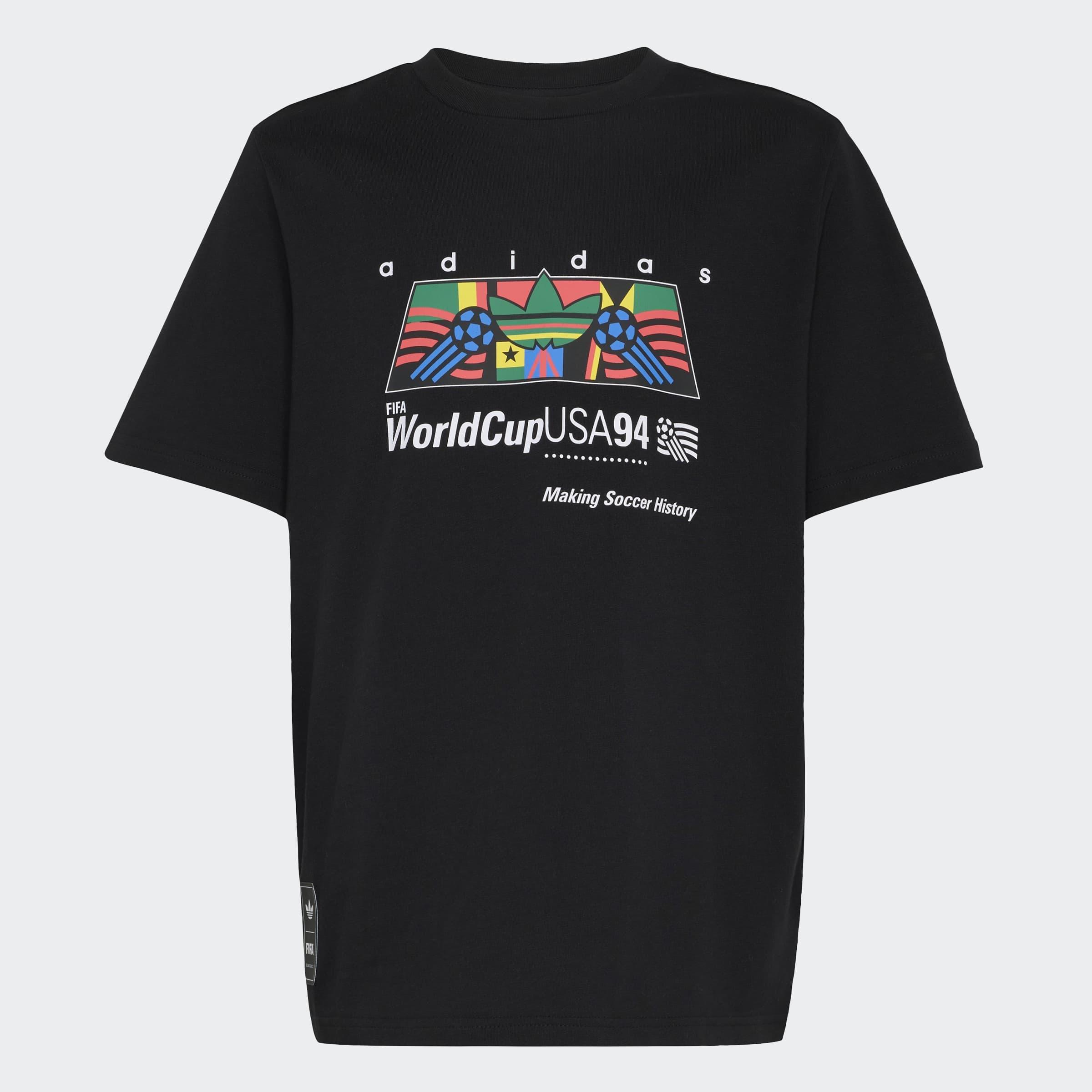 Kids Unisex Loose Graphic T-Shirt, Black