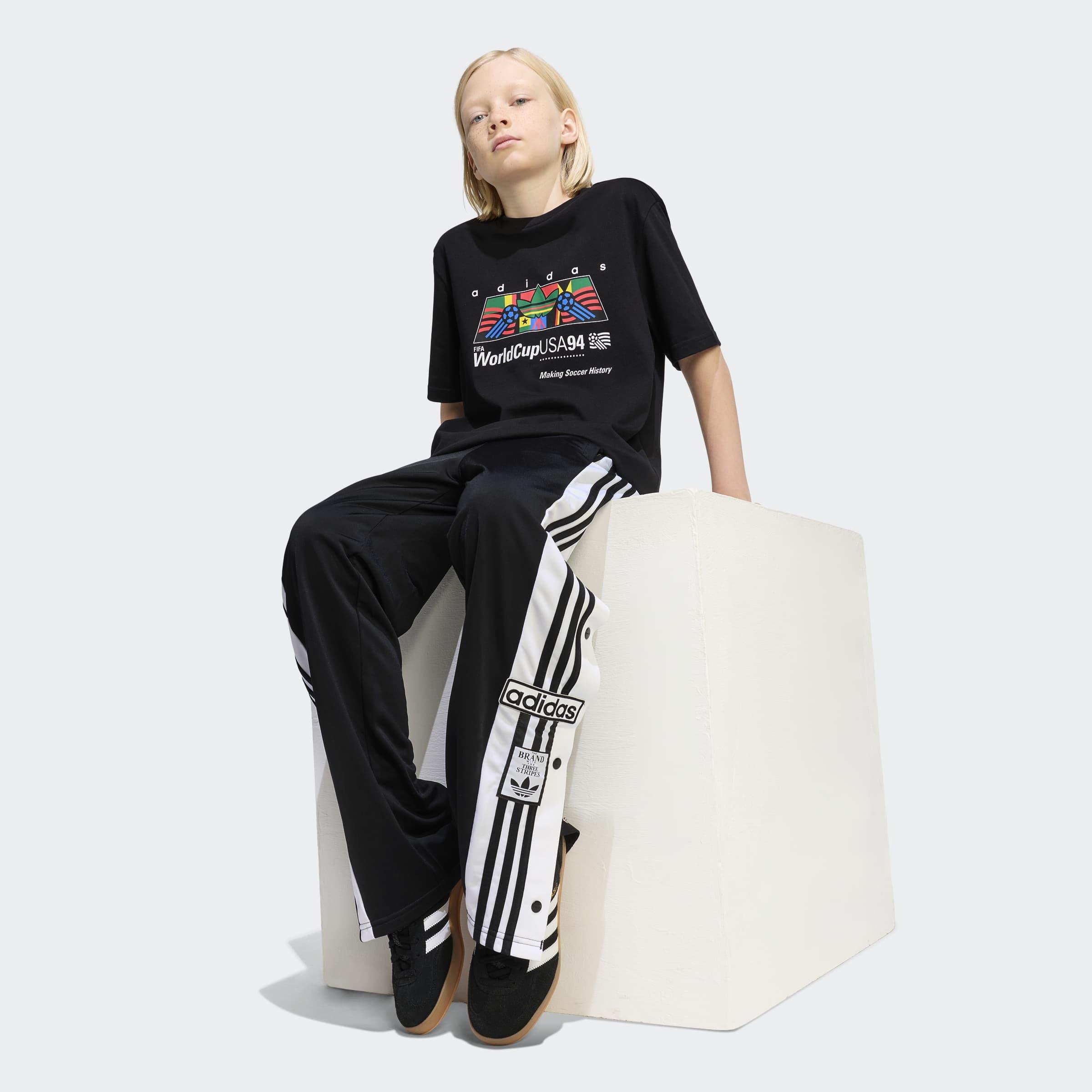 Kids Unisex Loose Graphic T-Shirt, Black, A701_ONE, large image number 5