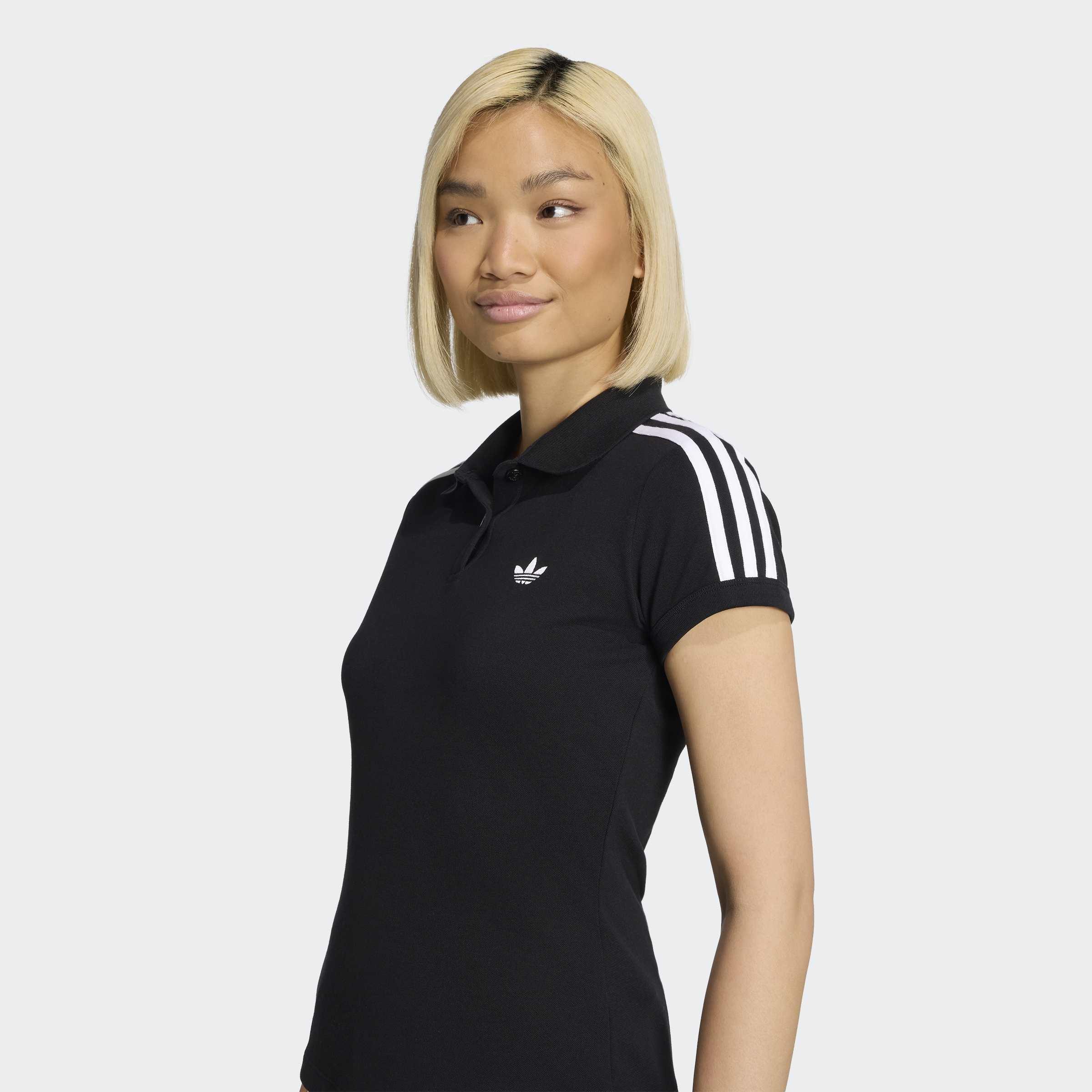 3-Stripes Polo, Black, A701_ONE, large image number 2