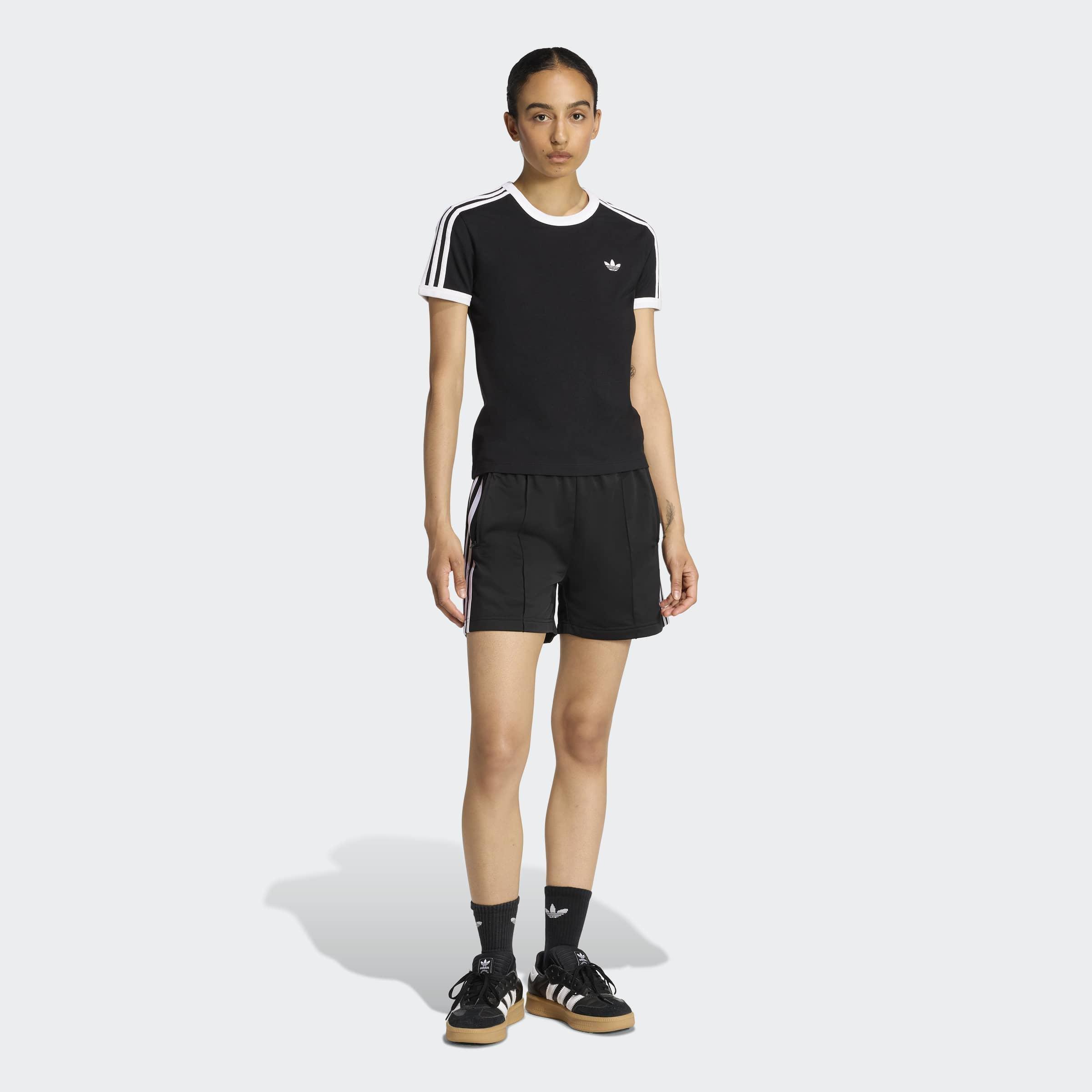 3 Stripes Slim T-Shirt, Black, A701_ONE, large image number 4