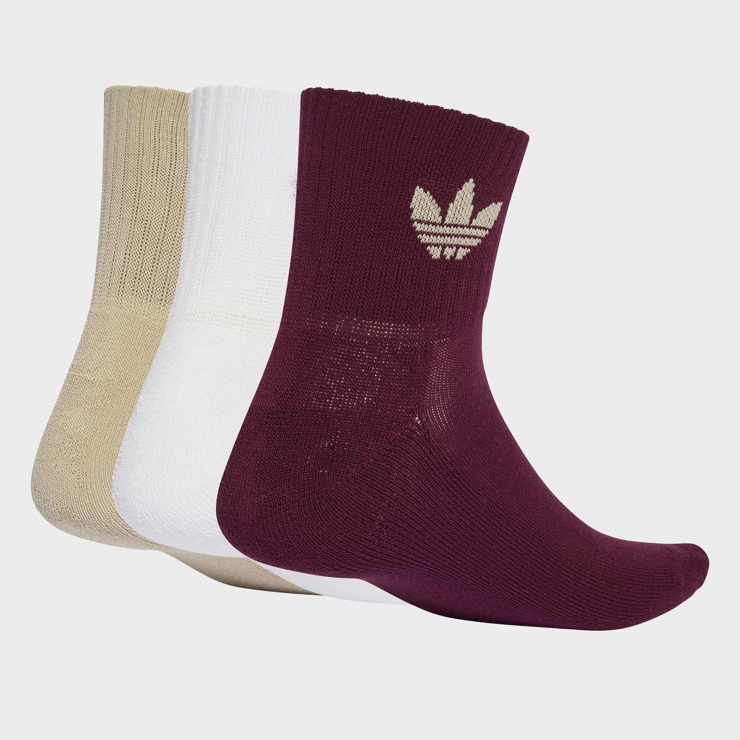 Unisex Mid Crew Socks 3 Pairs, Multicolour