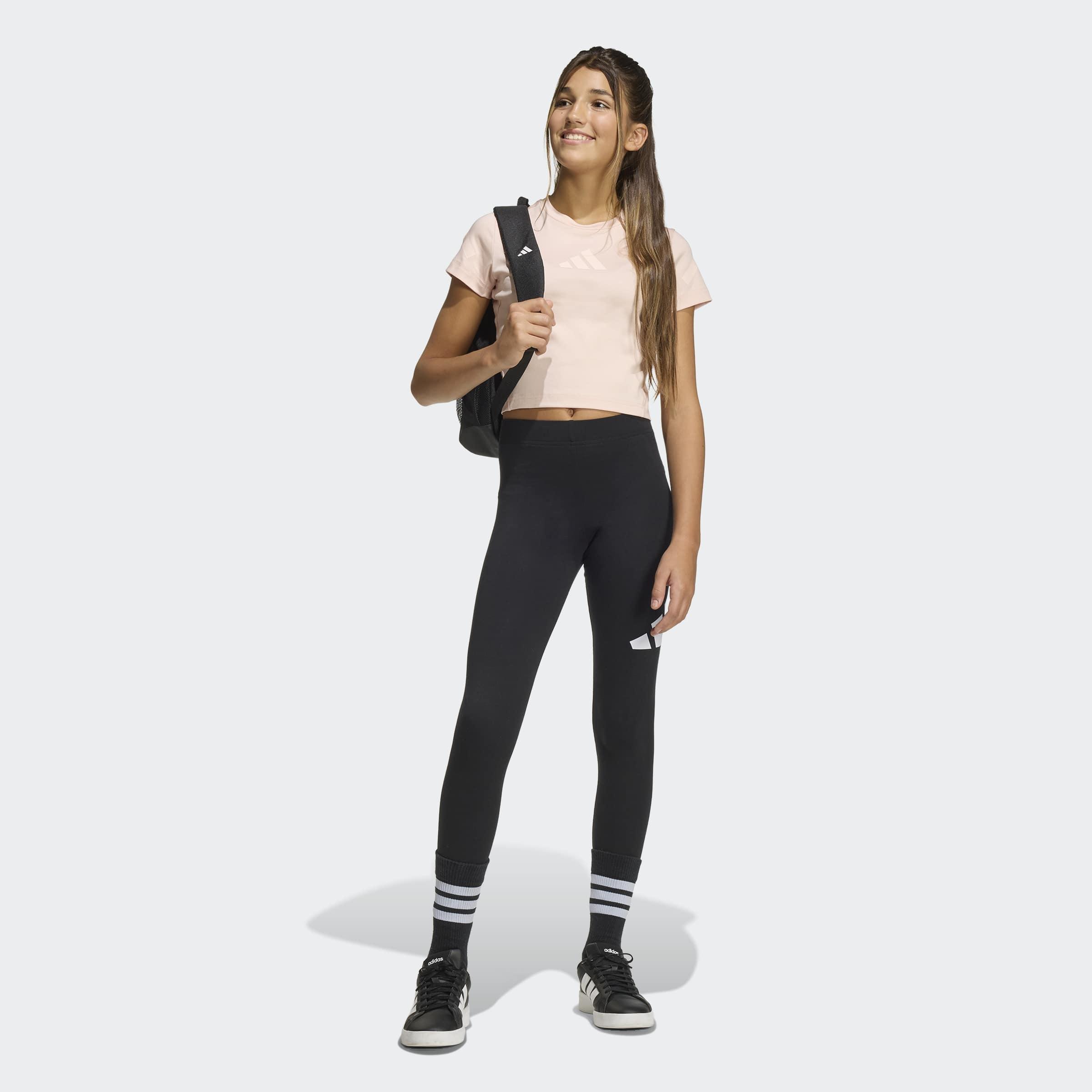 Kids adidas Z.N.E. Fitted Crop T-Shirt,Pink, A701_ONE, large image number 5